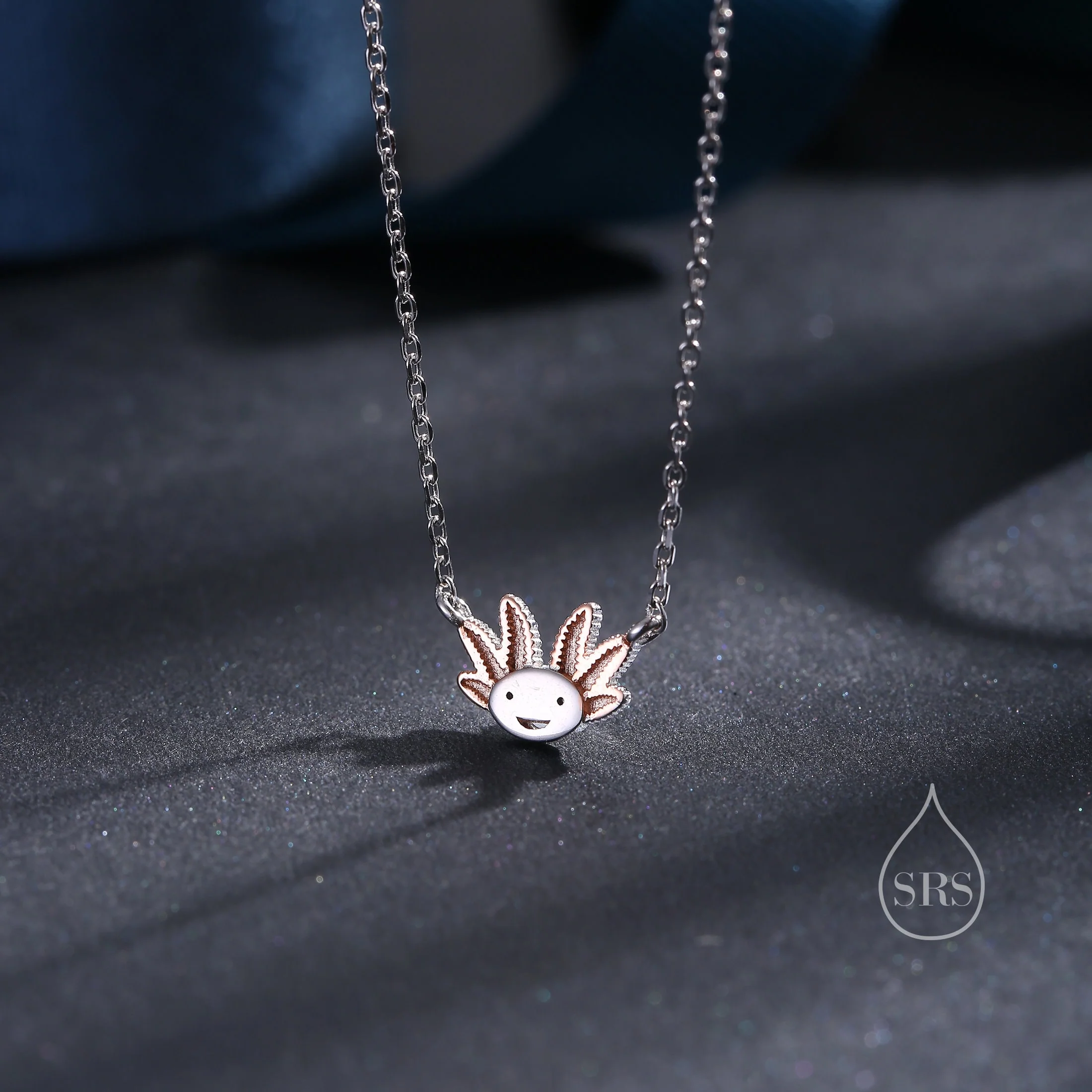 Axolotl Pendant Necklace in Sterling Silver, Cute Axolotl Necklace, Silver Axolotl Necklace, Fish Necklace - Image 5