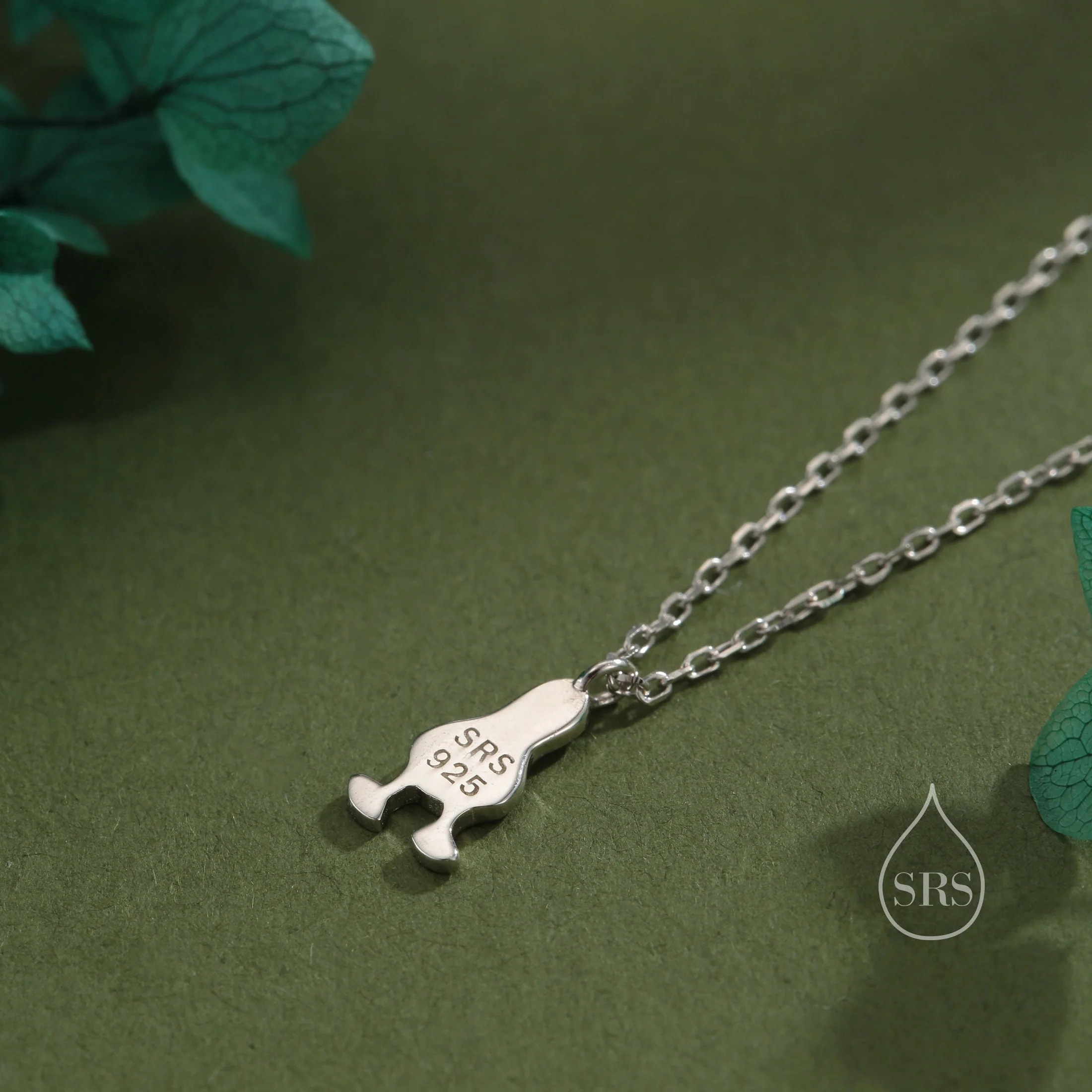 Blue Footed Boobie Bird Pendant Necklace in Sterling Silver with Enamel, Silver Boobie Bird Pendant, Nature Inspired Bird Necklace - Image 7