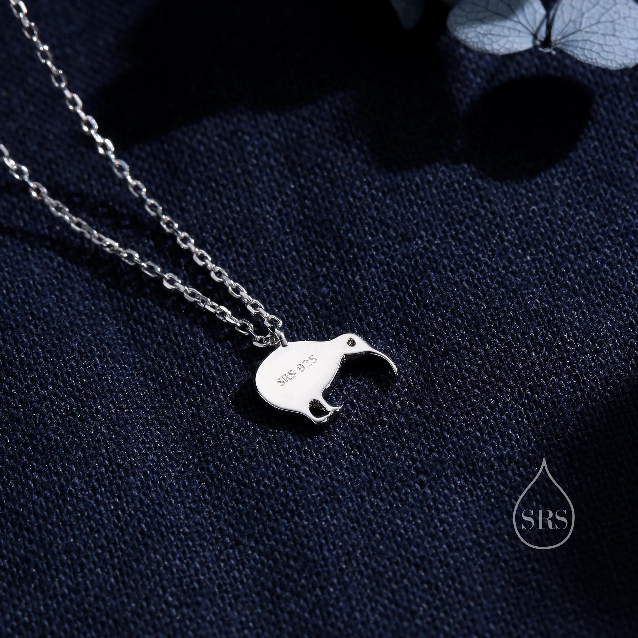 Cute Little Kiwi Bird Pendant Necklace in Sterling Silver, Silver or Gold, Kiwi Bird Necklace in Silver - Image 7