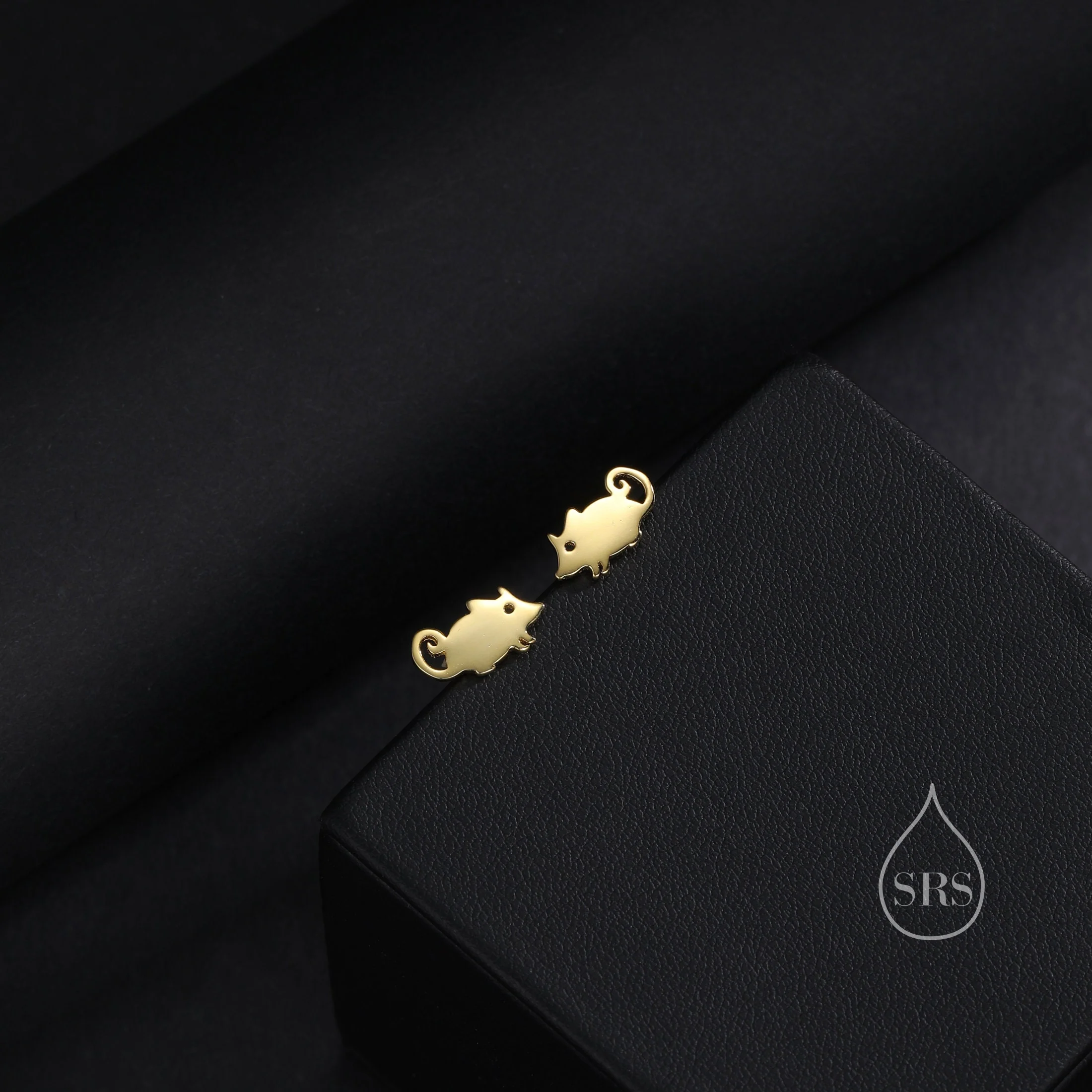 Cute Little Mouse Stud Earrings in Sterling Silver, Silver or Gold or Rose Gold, Cute Fun Quirky Animal Jewellery, Animal Lover Gift - Image 6