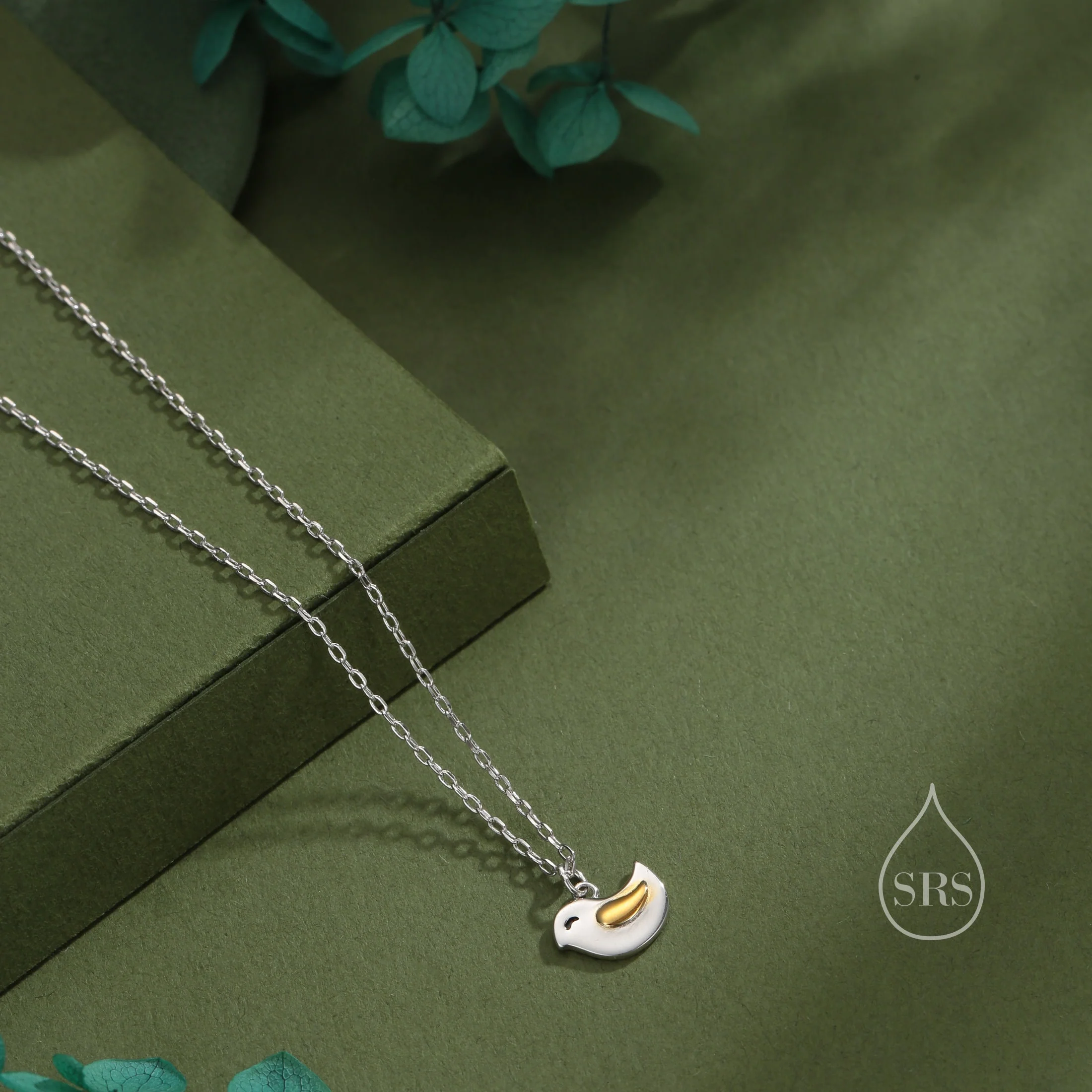 Cute Little Wren Bird Pendant Necklace in Sterling Silver, Wren Bird Pendant, Nature Inspired Bird Necklace - Image 4