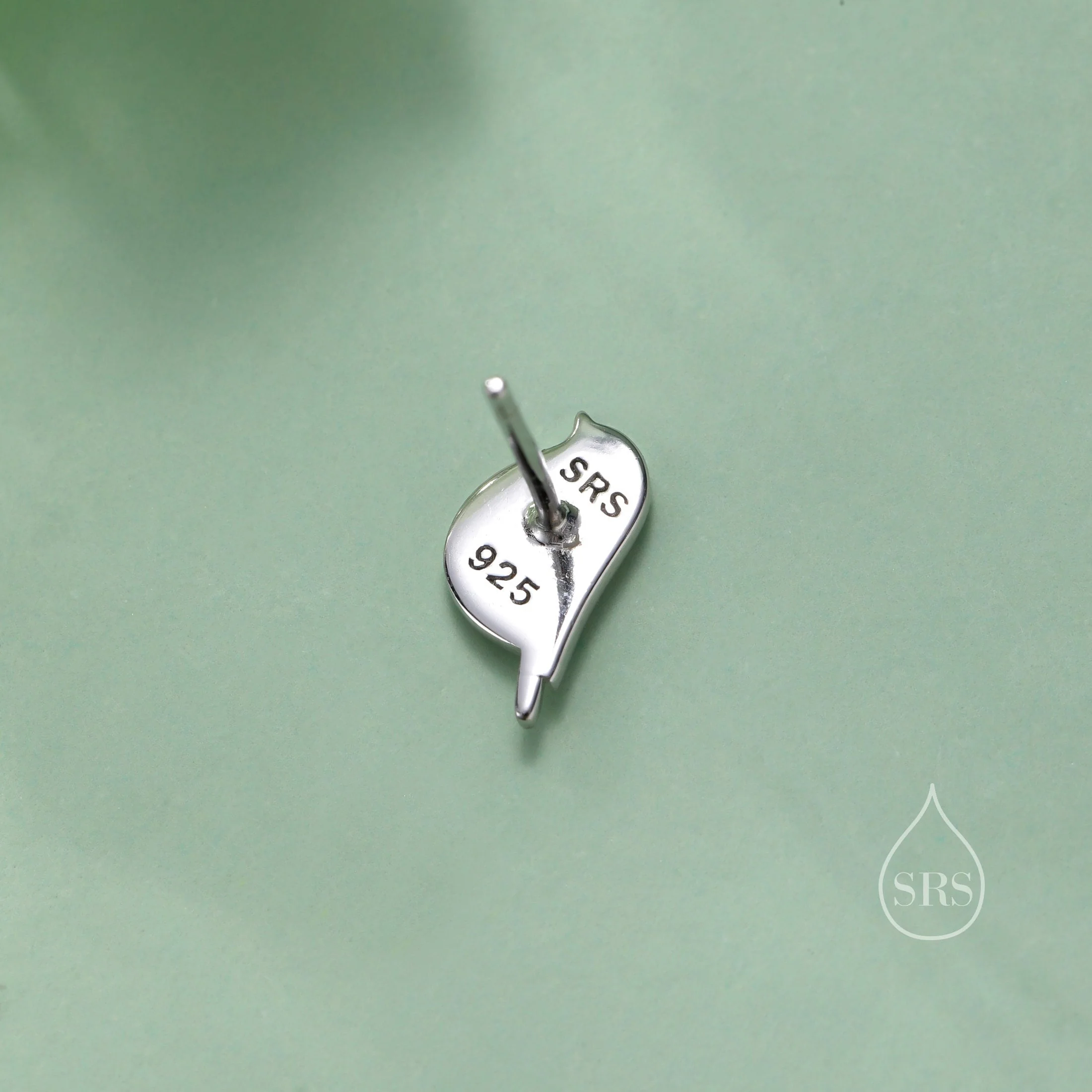 Cute Robin Bird Stud Earrings in Sterling Silver, Partial Rose Gold Coating, British Garden Bird Earrings, Nature Inspired Animal Earrings - Image 4
