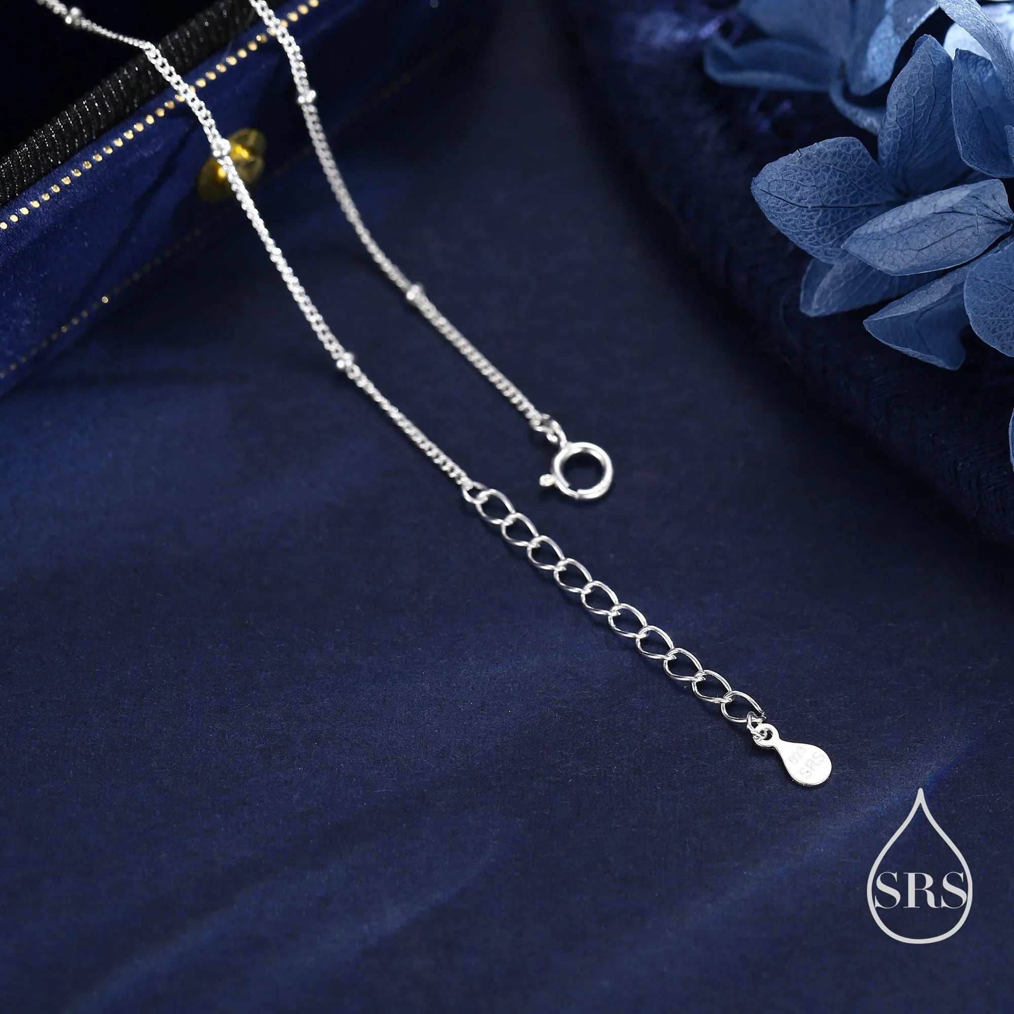 Delicate Daffodil Bracelet in Sterling Silver with a Satellite Chain, Nature Inspired Flower Jewellery, Minimalist, Simple and Tiny - Image 4