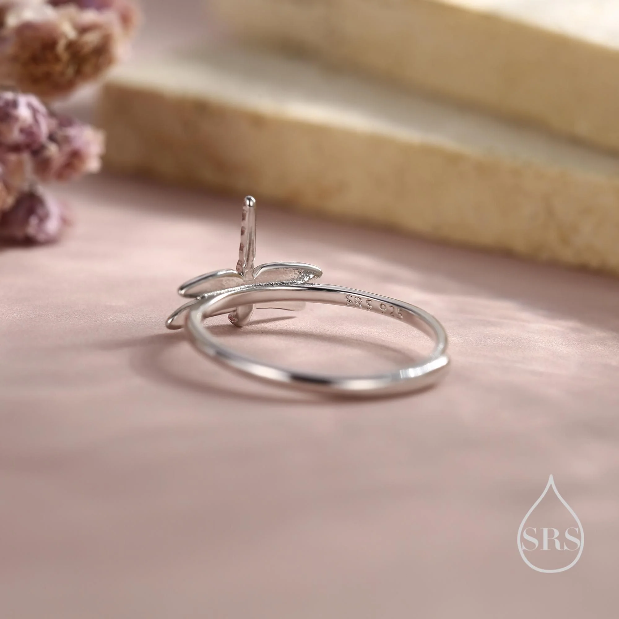 Dragonfly Ring in Sterling Silver, Adjustable Size, Animal Ring, Cute Insect Jewellery, Nature Inspired Ring - Image 7
