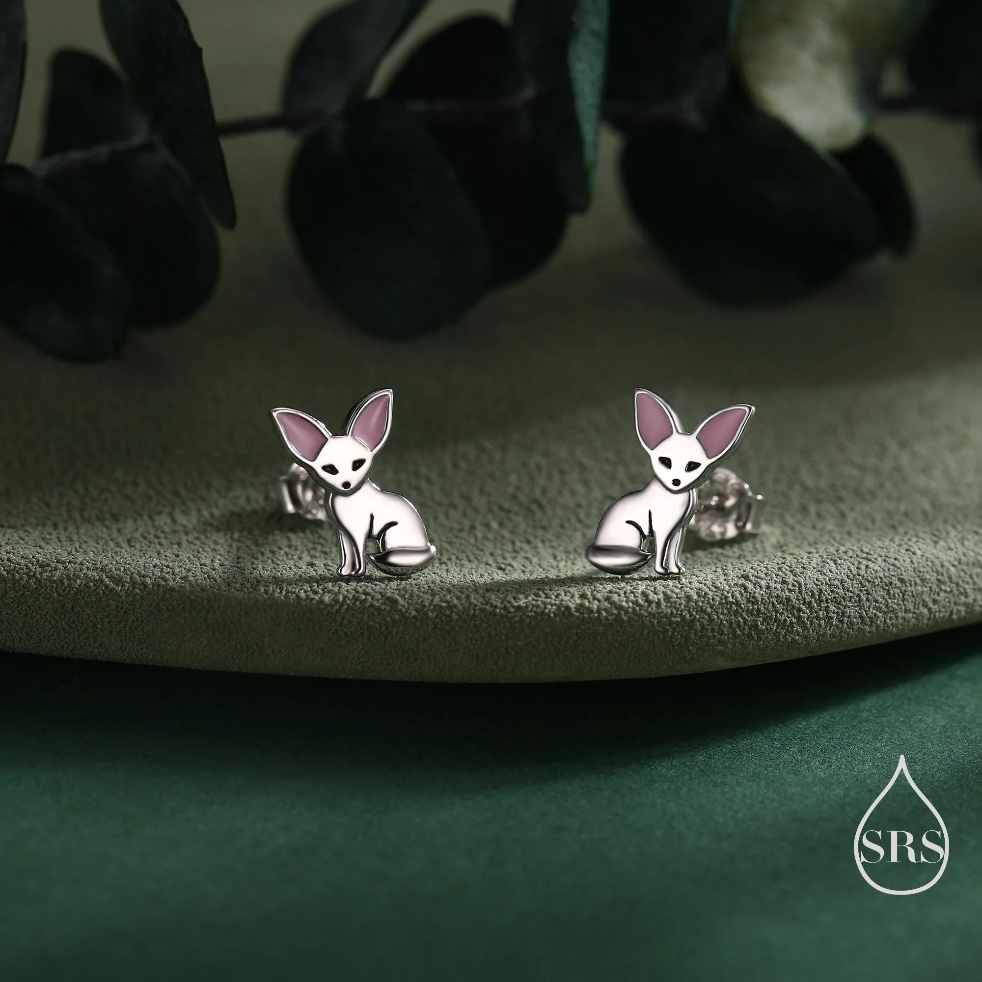 Fennec Fox Stud Earrings in Sterling Silver, Cute Fox Earrings, Cute and Quirky Earrings, Nature Inspired Earrings - Image 5