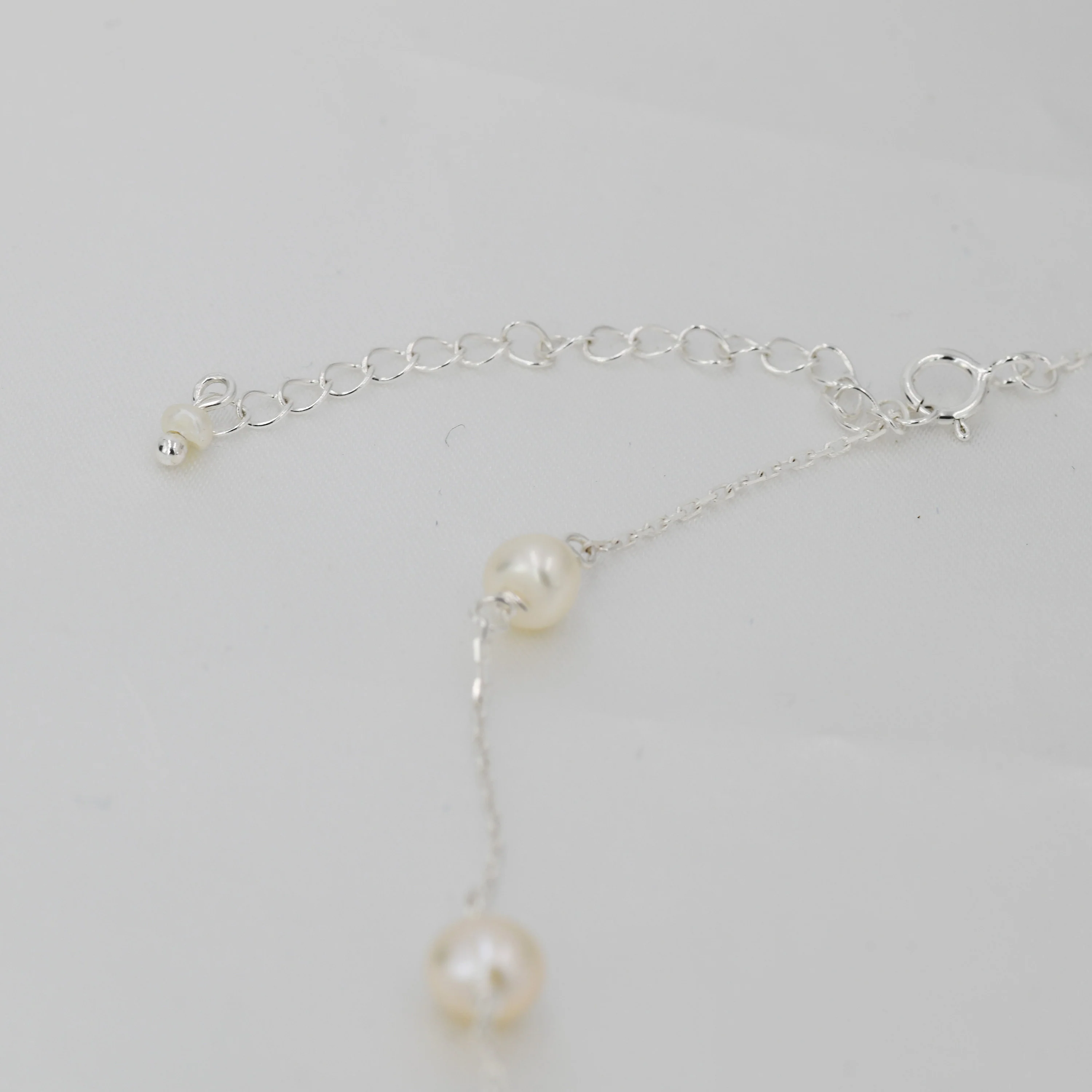 Genuine Pearl Choker Necklace in Sterling Silver, Silver or Gold , Genuine Freshwater Pearls, Pearl Necklace - Image 4