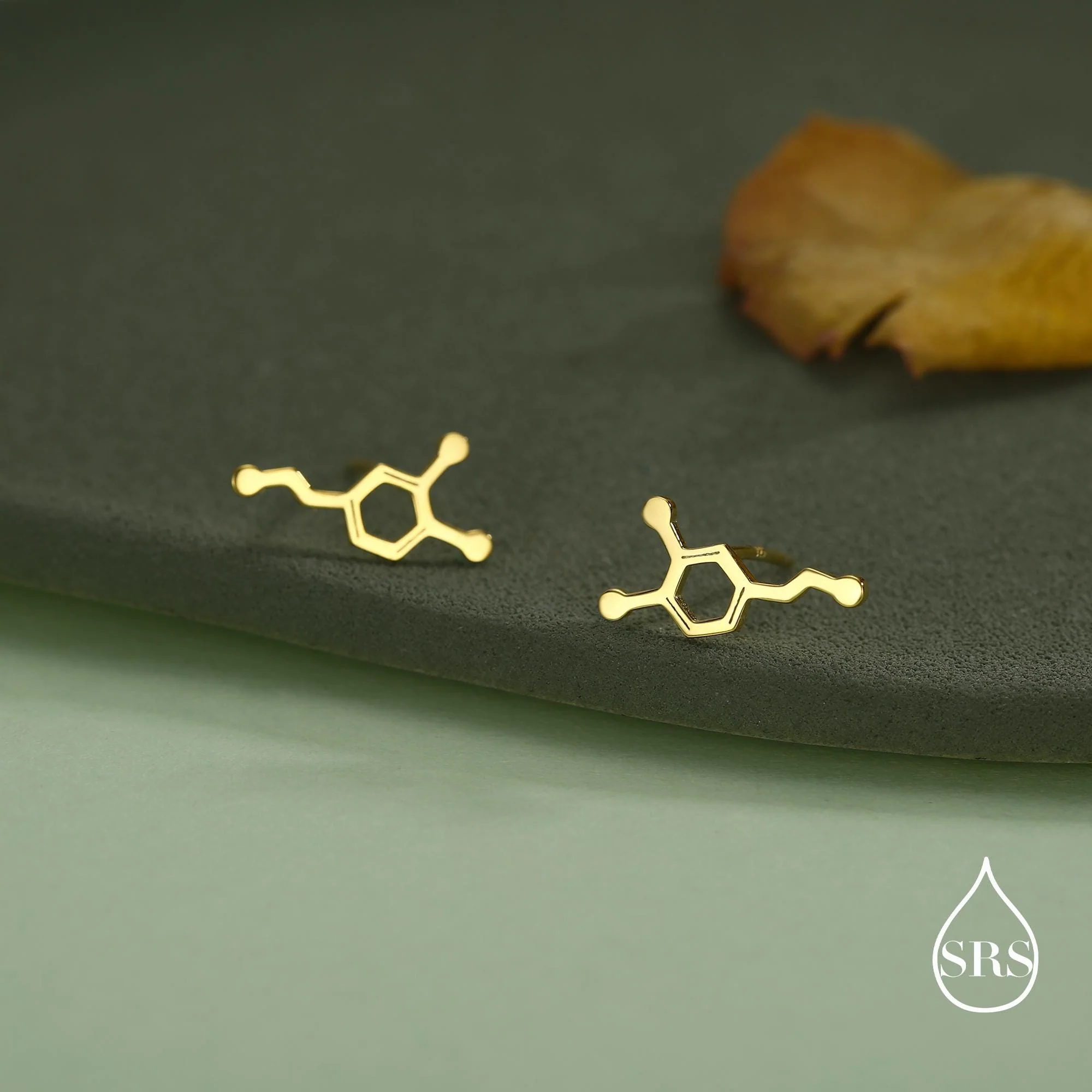 Happiness Molecules Dopamine Stud Earrings in Sterling Silver - Image 6