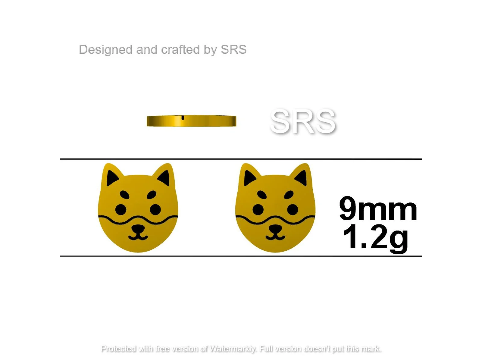 Japanese Shiba Inu Dog Stud Earrings in Sterling Silver - Dog Lover Earrings - Cute Animal Earrings - Cute, Fun, Whimsical - Image 10