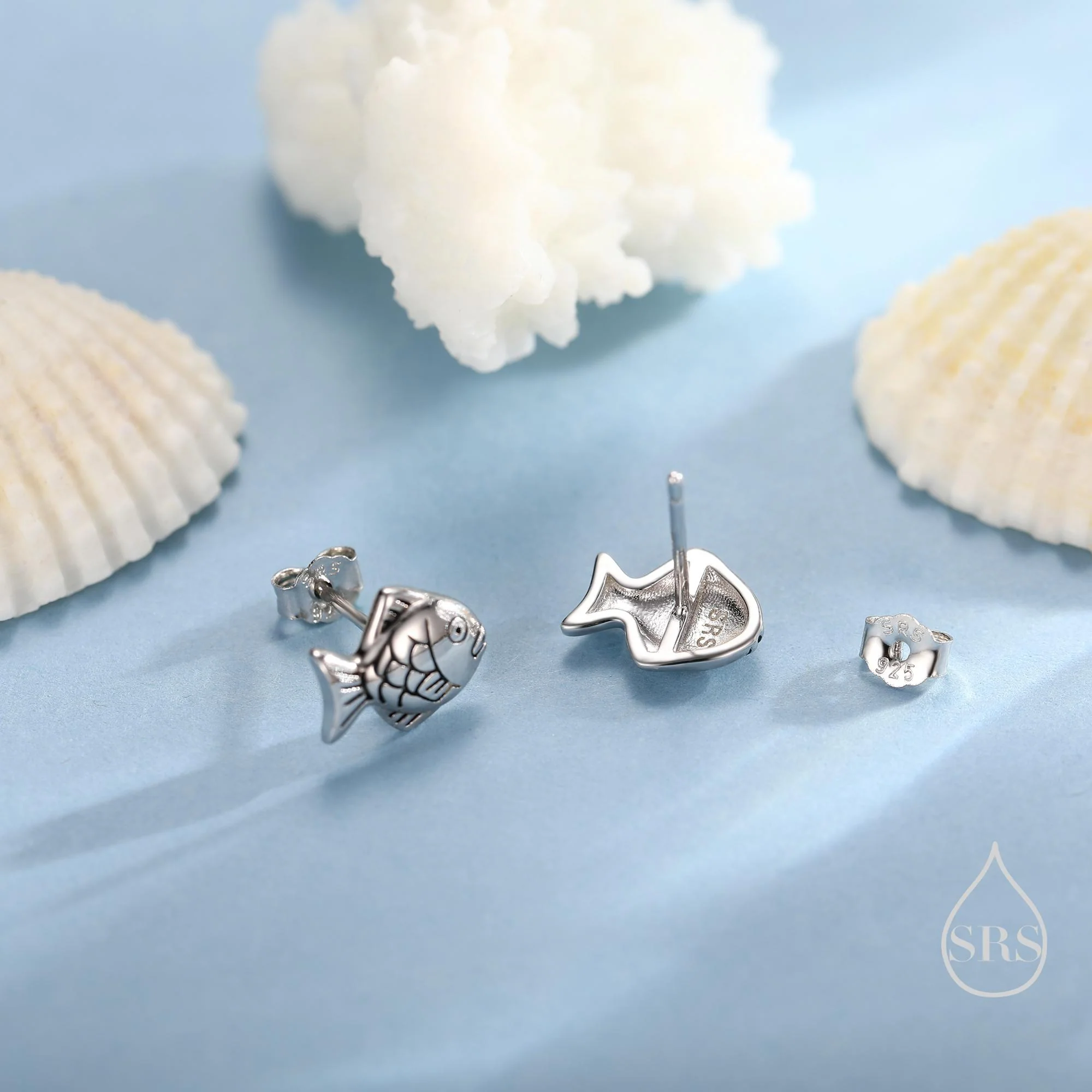 Japanese Taiyaki Fish Desert Stud Earrings in Sterling Silver, Silver, Gold or Rose Gold, Cute and Fun Food Jewellery, Fish earrings - Image 6