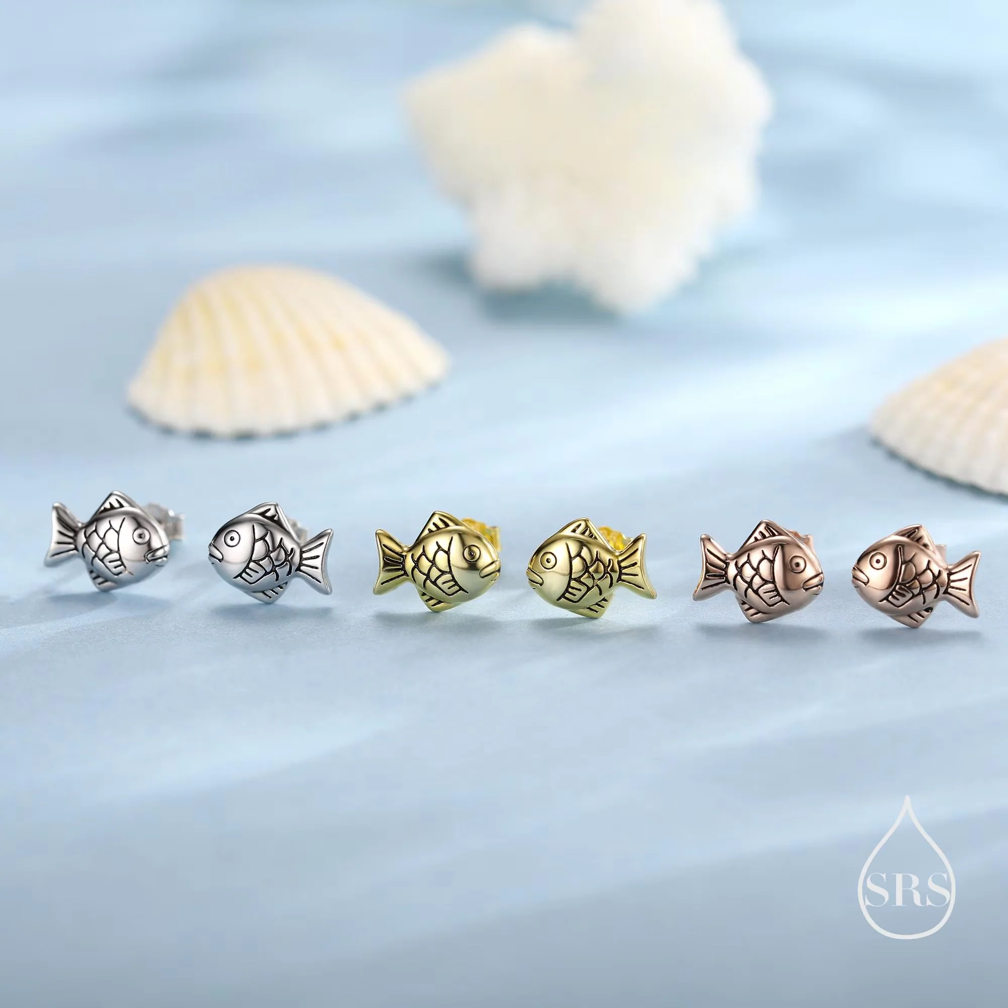 Japanese Taiyaki Fish Desert Stud Earrings in Sterling Silver, Silver, Gold or Rose Gold, Cute and Fun Food Jewellery, Fish earrings - Image 7