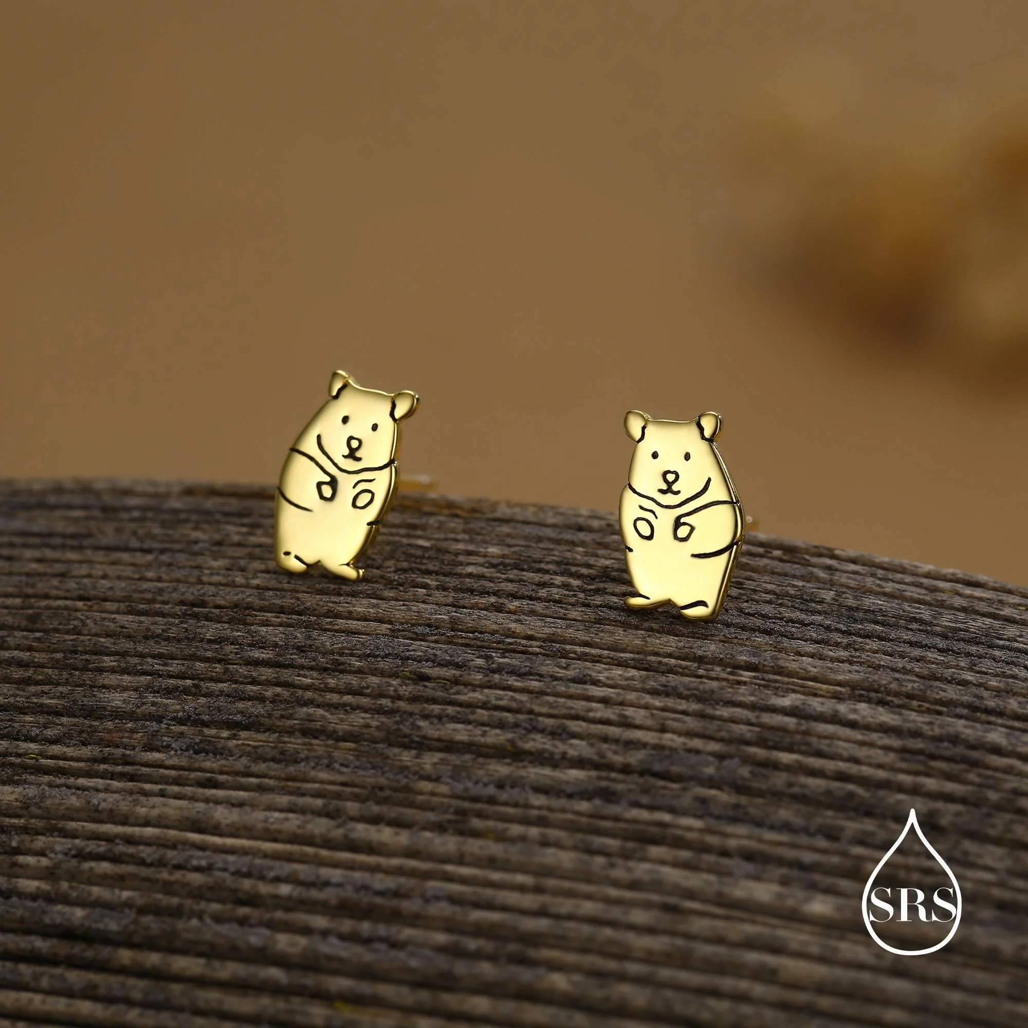 Kawaii Hamster Stud Earrings in Sterling Silver, Cute Hamster Earrings, Pet Earrings, Pet Jewellery - Image 6