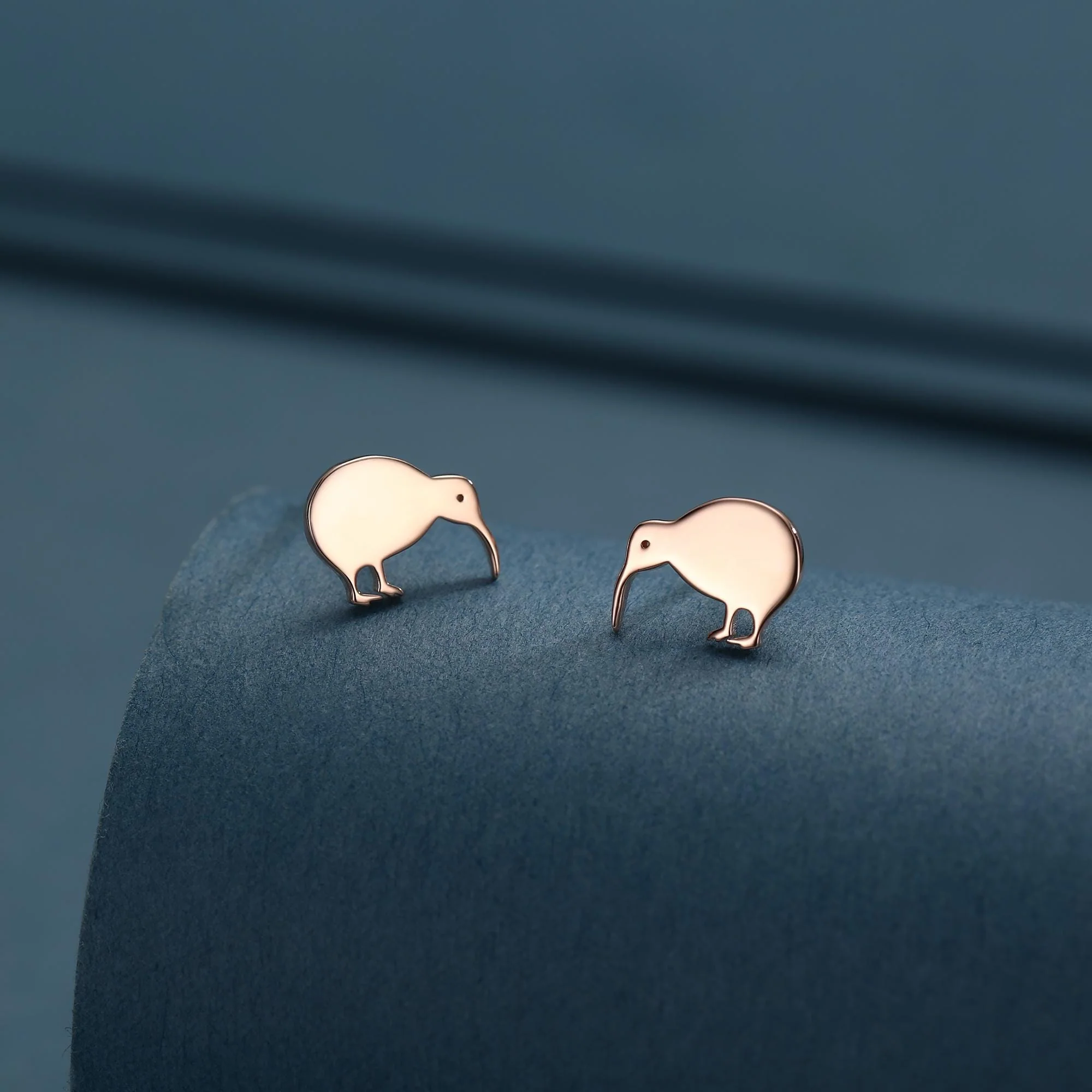 Kiwi Bird Stud Earrings in Sterling Silver, Cute Fun Quirky, Jewellery Gift for Her, Animal Lover, Nature Inspired, New Zealand Native - Image 5