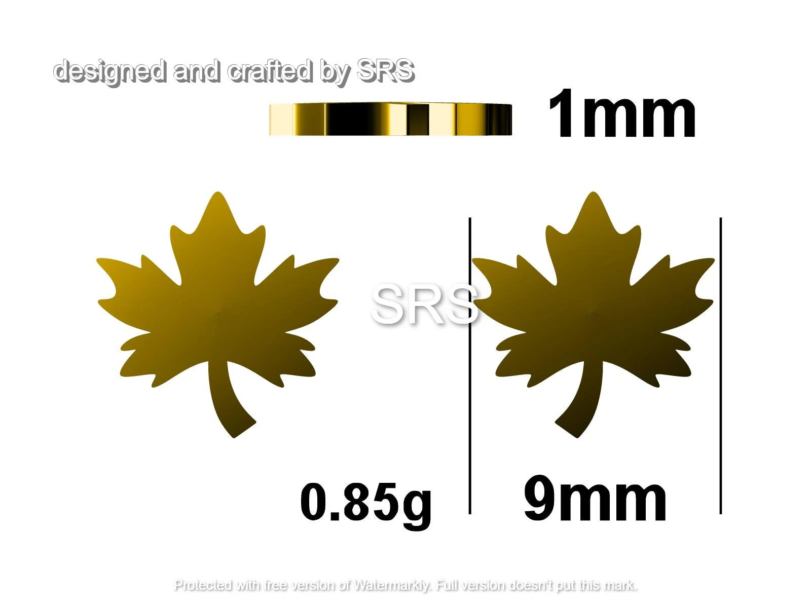 Maple Leaf Stud Earrings in Sterling SilverNature Inspired Flower Earrings -Leaf Earrings,  Silver Gold or Rose Gold, Fun, Whimsical - Image 8