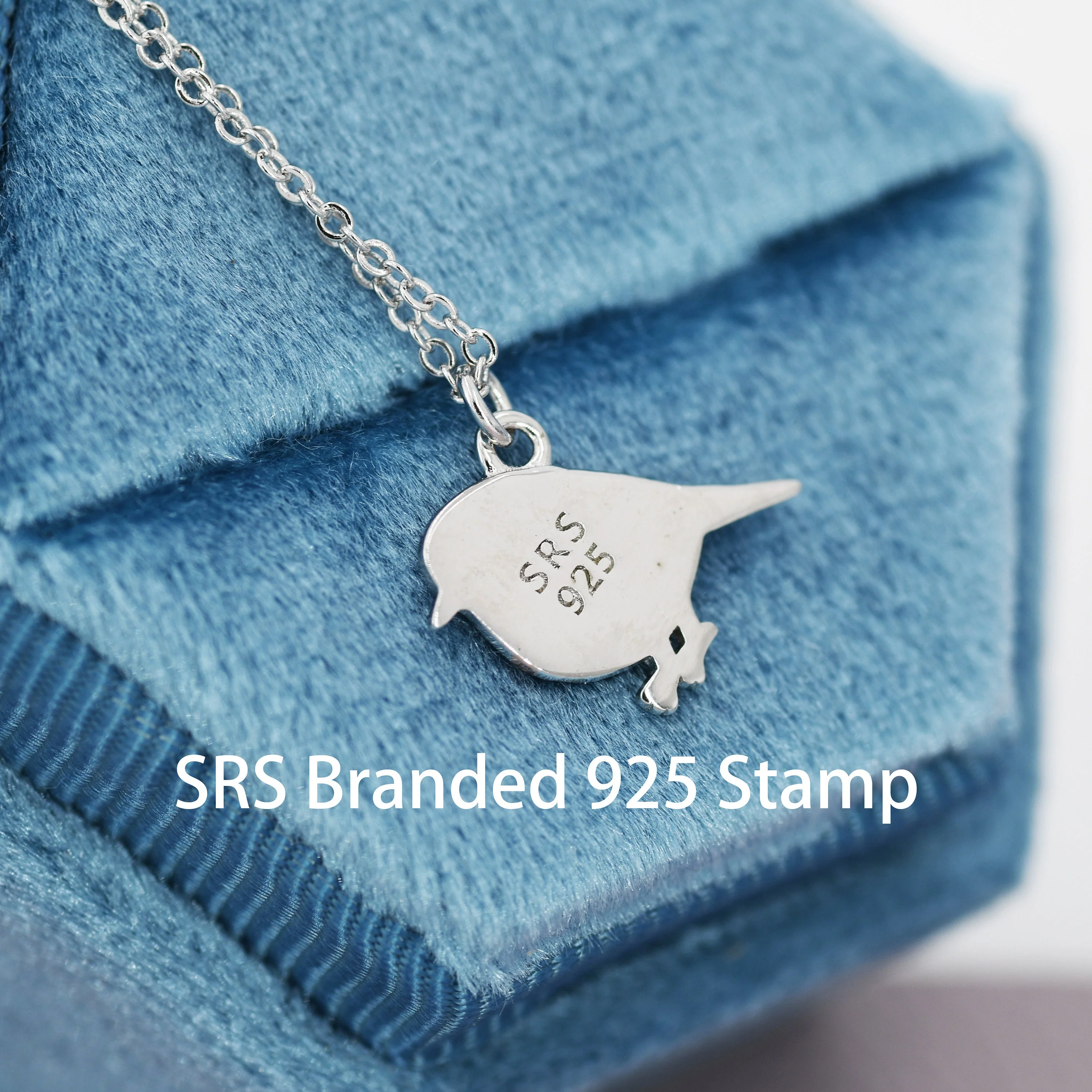 Robin Bird Pendant Necklace in Sterling Silver, Silver Animal Pendant, Nature Inspired Jewellery, Bird Necklace - Image 9