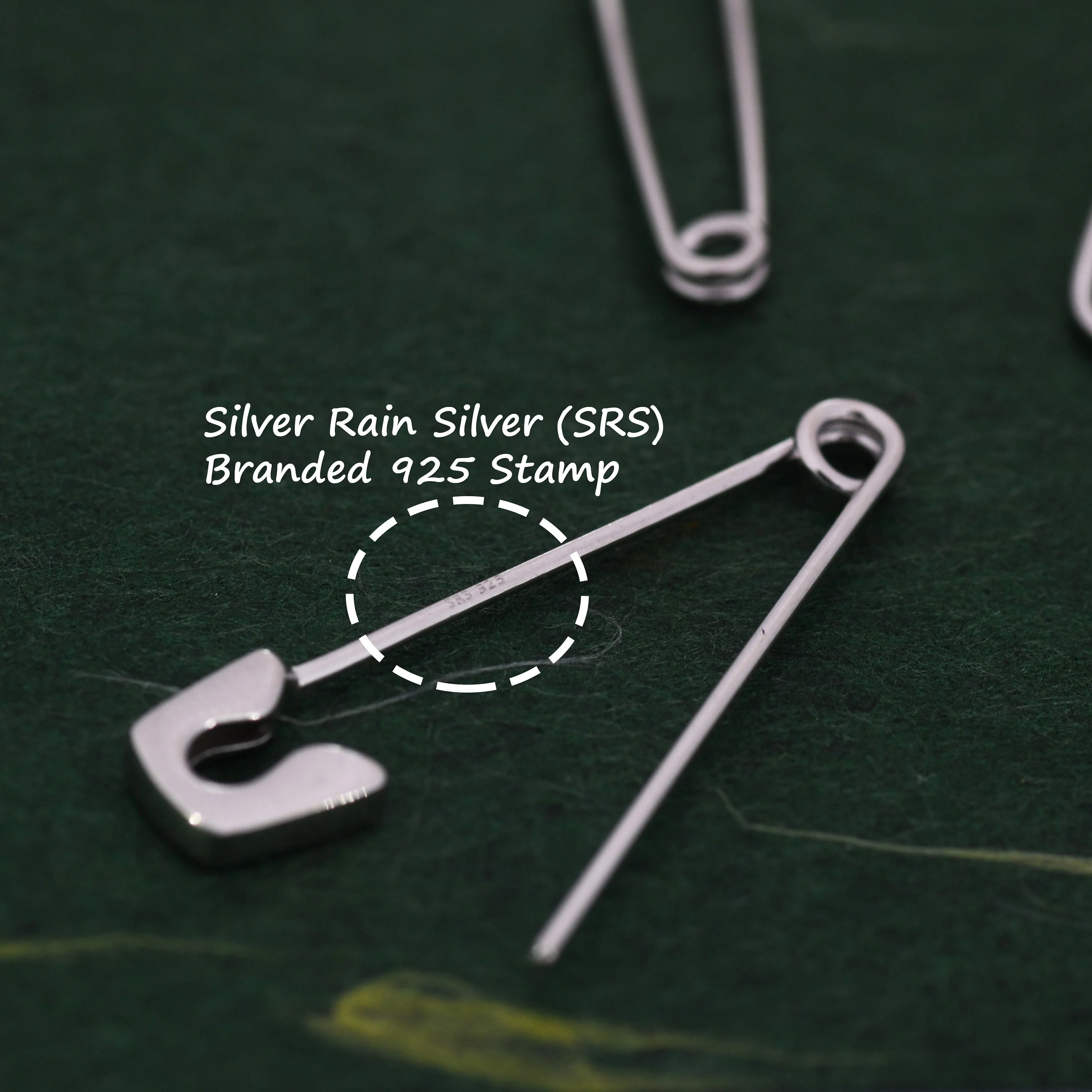 Safety Pin Pull Through Drop Earrings in Sterling Silver, Silve, Gold, Rose Gold or Black, Fun Quirky Punk Rock Jewellery - Image 4