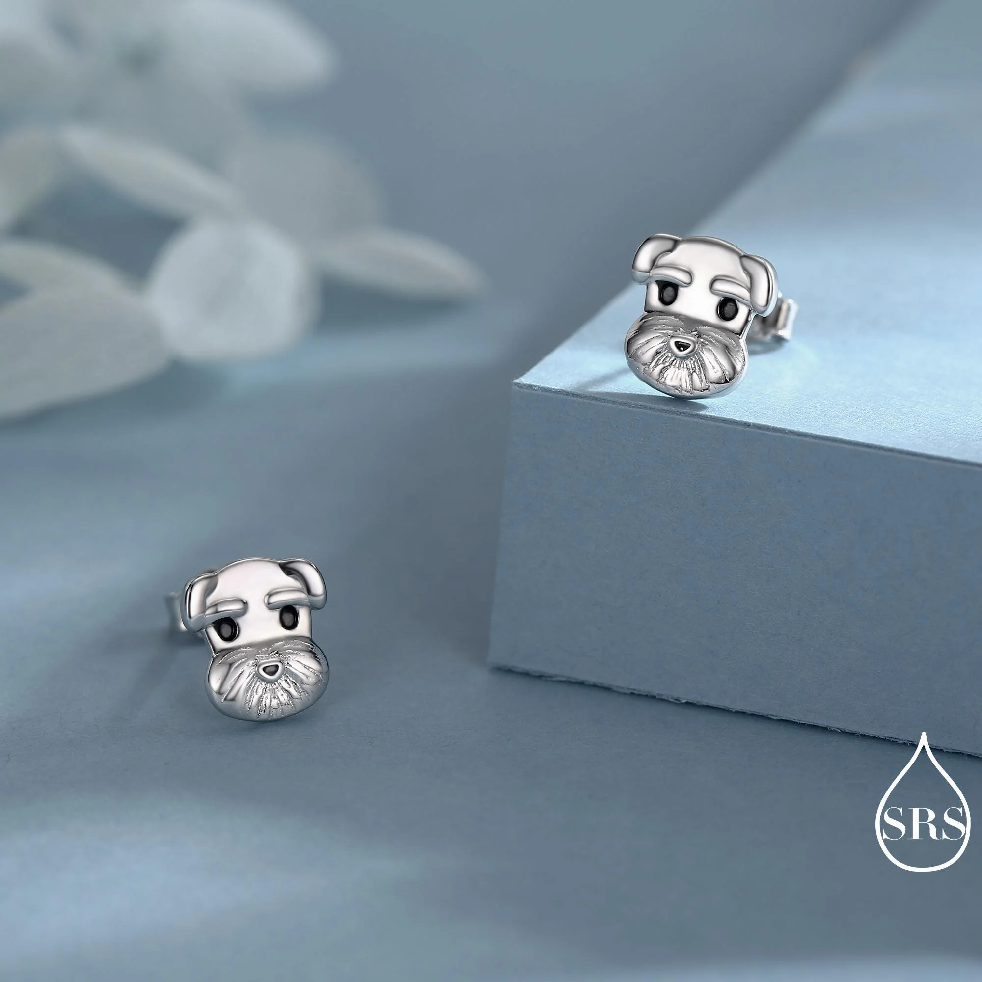 Schnauzer Dog Stud Earrings in Sterling Silver, Dog Earrings, Animal Earrings, Pet Lover - Image 3