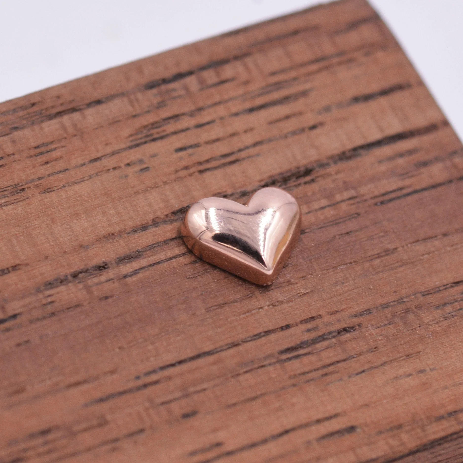 Tiny Pair of Heart Stud Earrings in Sterling Silver, Simple Stud, Silver and Rose Gold, Minimalist and Stylish - Image 7