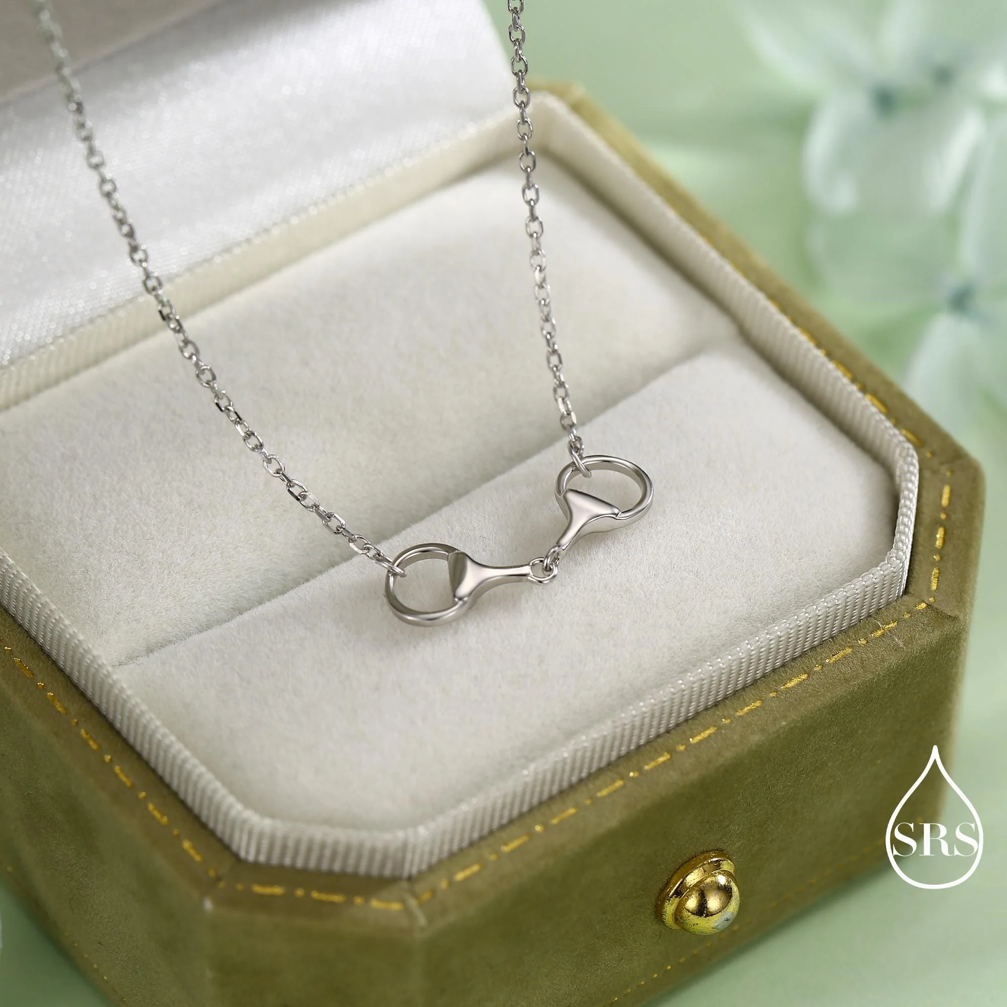 Snaffle Bit Necklace in Sterling Silver, Silver or Gold, Horse Necklace, Horse Charm, Horse Gift, Horse Jewellery - Image 5