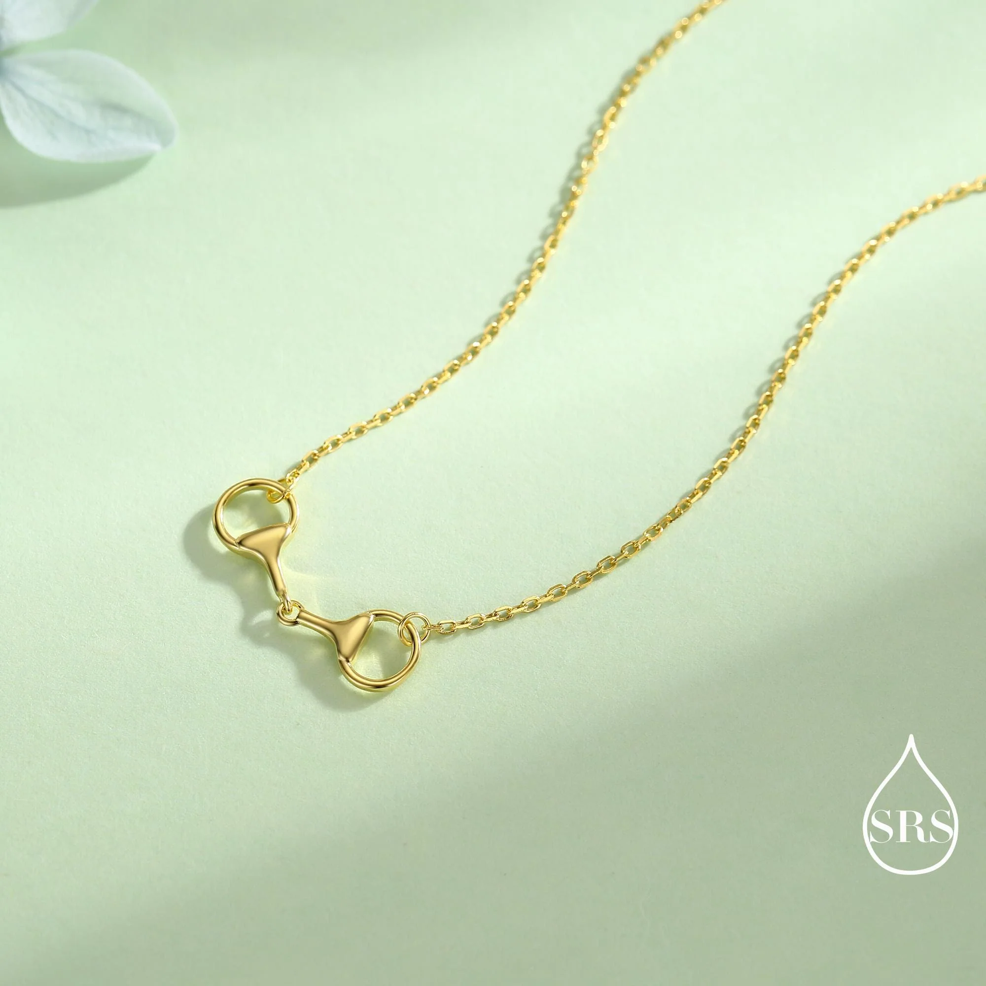 Snaffle Bit Necklace in Sterling Silver, Silver or Gold, Horse Necklace, Horse Charm, Horse Gift, Horse Jewellery - Image 7