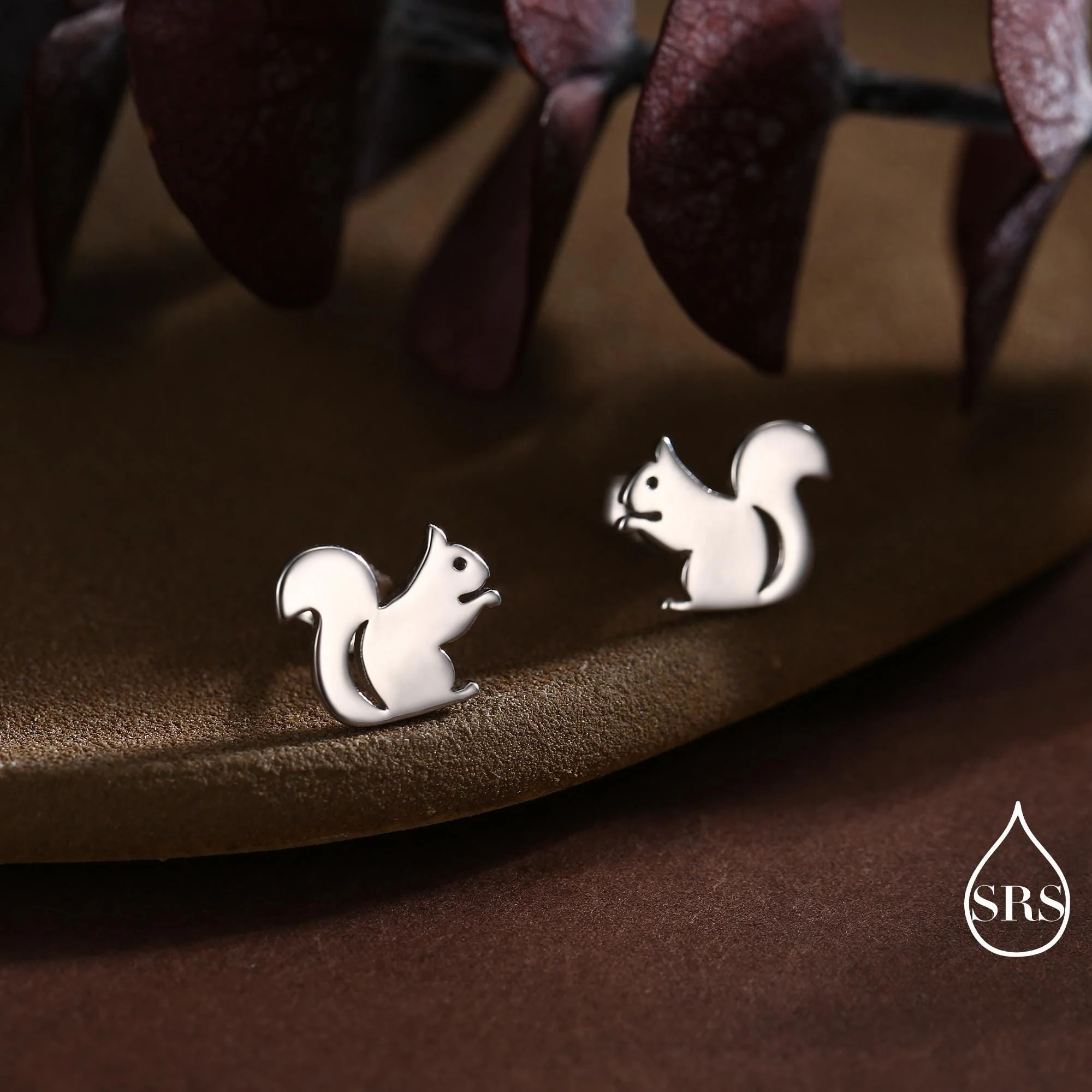 Squirrel Stud Earrings in Sterling Silver, Cute Fun Quirky, Gift for Her, Animal Lover, Nature Inspired - Image 4