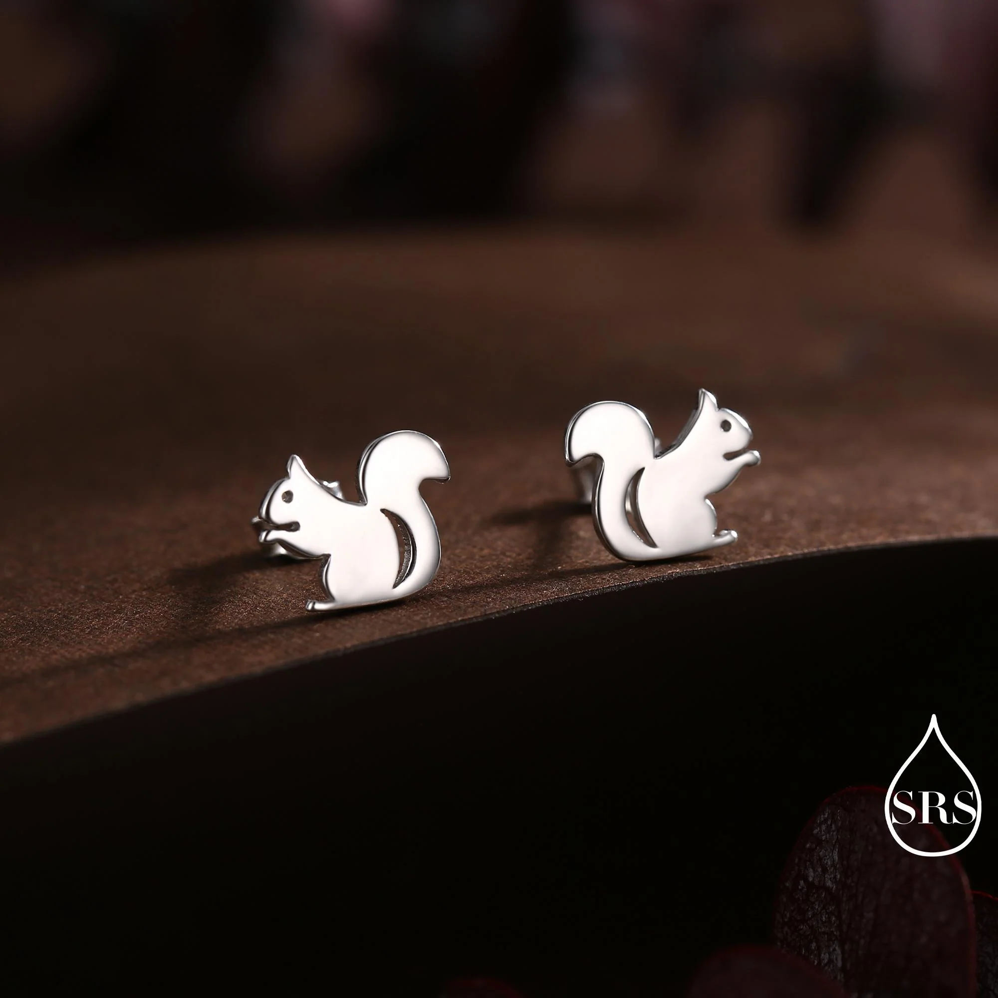 Squirrel Stud Earrings in Sterling Silver, Cute Fun Quirky, Gift for Her, Animal Lover, Nature Inspired - Image 5