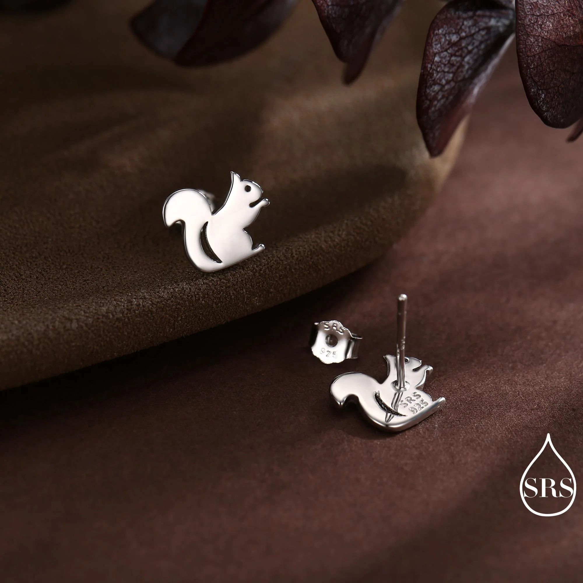 Squirrel Stud Earrings in Sterling Silver, Cute Fun Quirky, Gift for Her, Animal Lover, Nature Inspired - Image 7