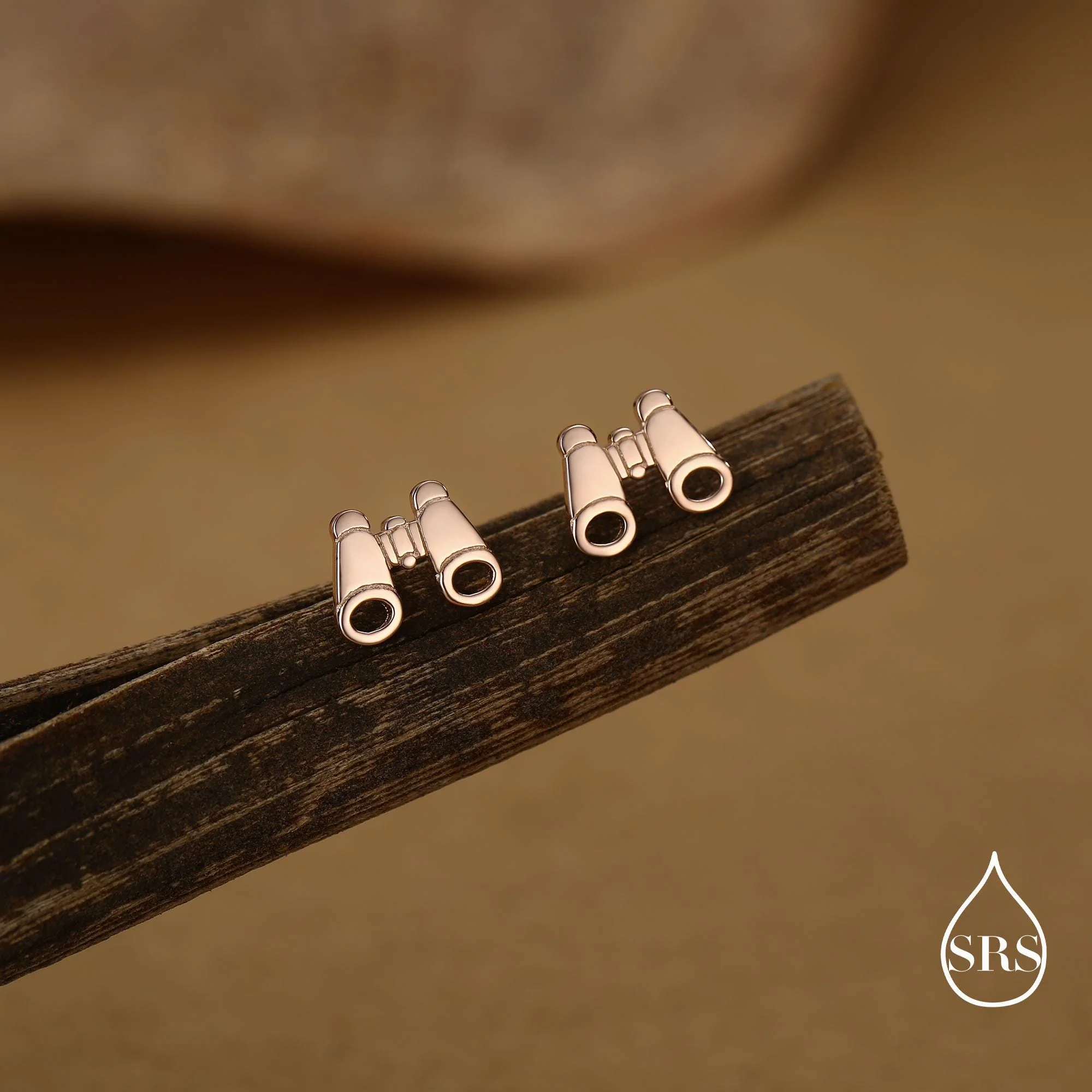 Sterling Silver Binocular Stud Earrings - Image 5