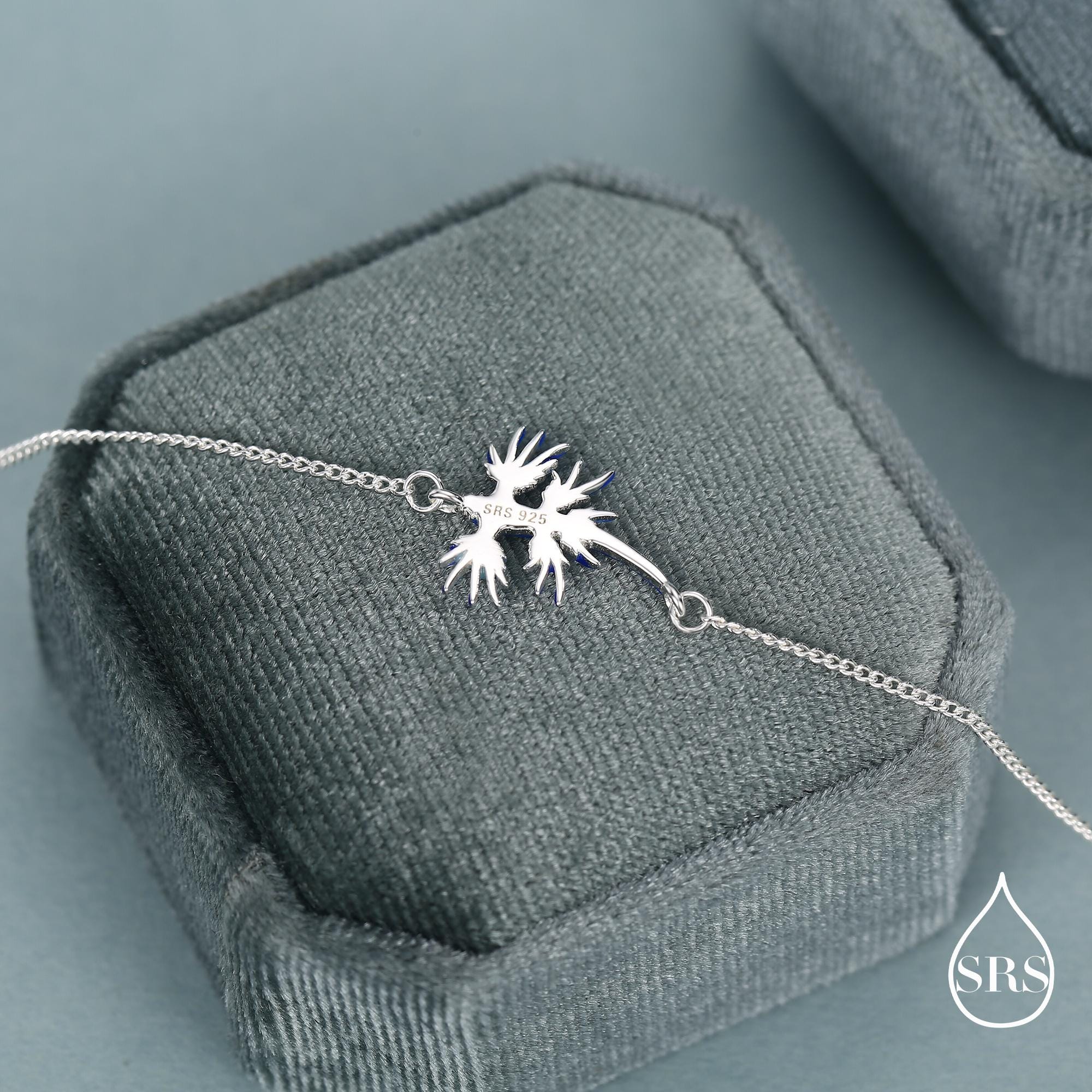 Sterling Silver Blue Dragon Nudibranch Necklace - Image 6