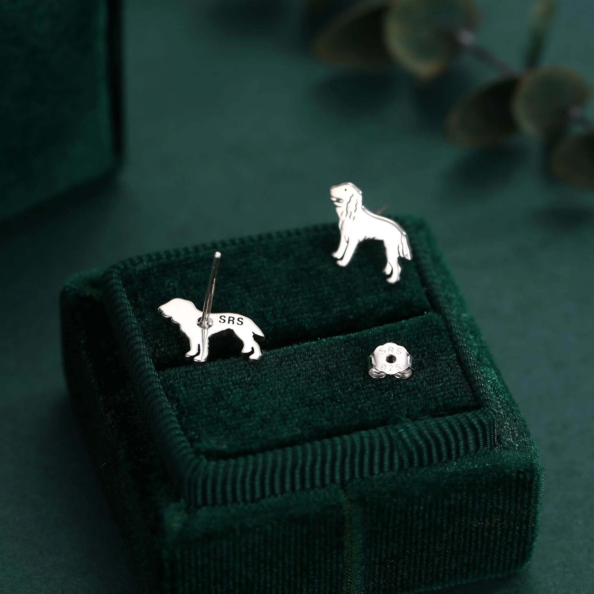 Sterling Silver Cocker Spaniel Stud Earrings - Image 6