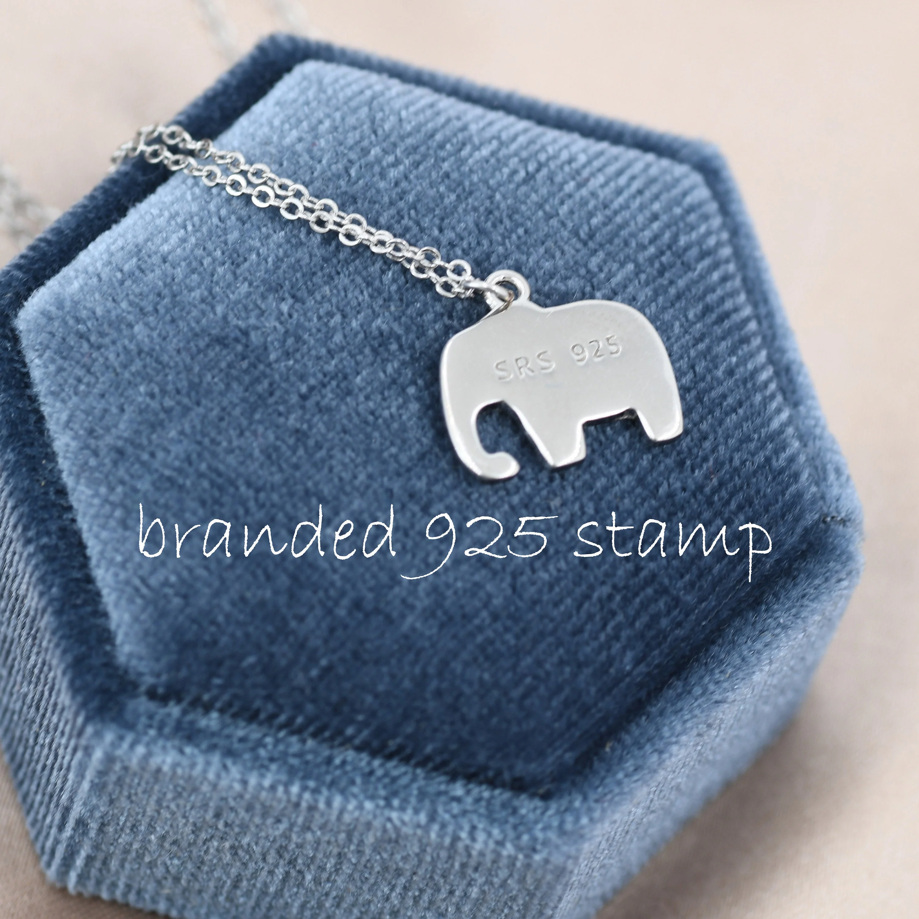 Sterling Silver Cute Elephant Necklace and Dangle Earrings in Sterling Silver, Silver Animal Earrings and Pendant, Nature Inspired Jewellery - Image 5