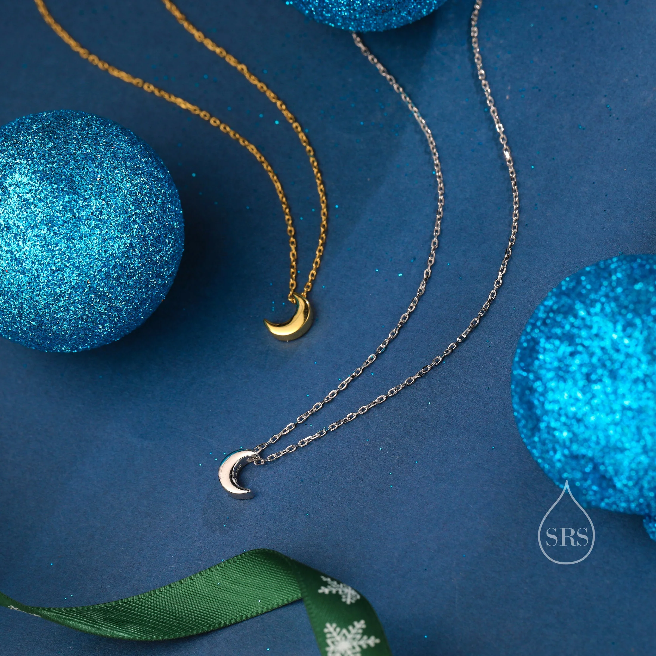 Extra Tiny Sterling Silver Little Crescent Moon Pendant Necklace, Silver or Gold, Celestial Jewellery - Image 4