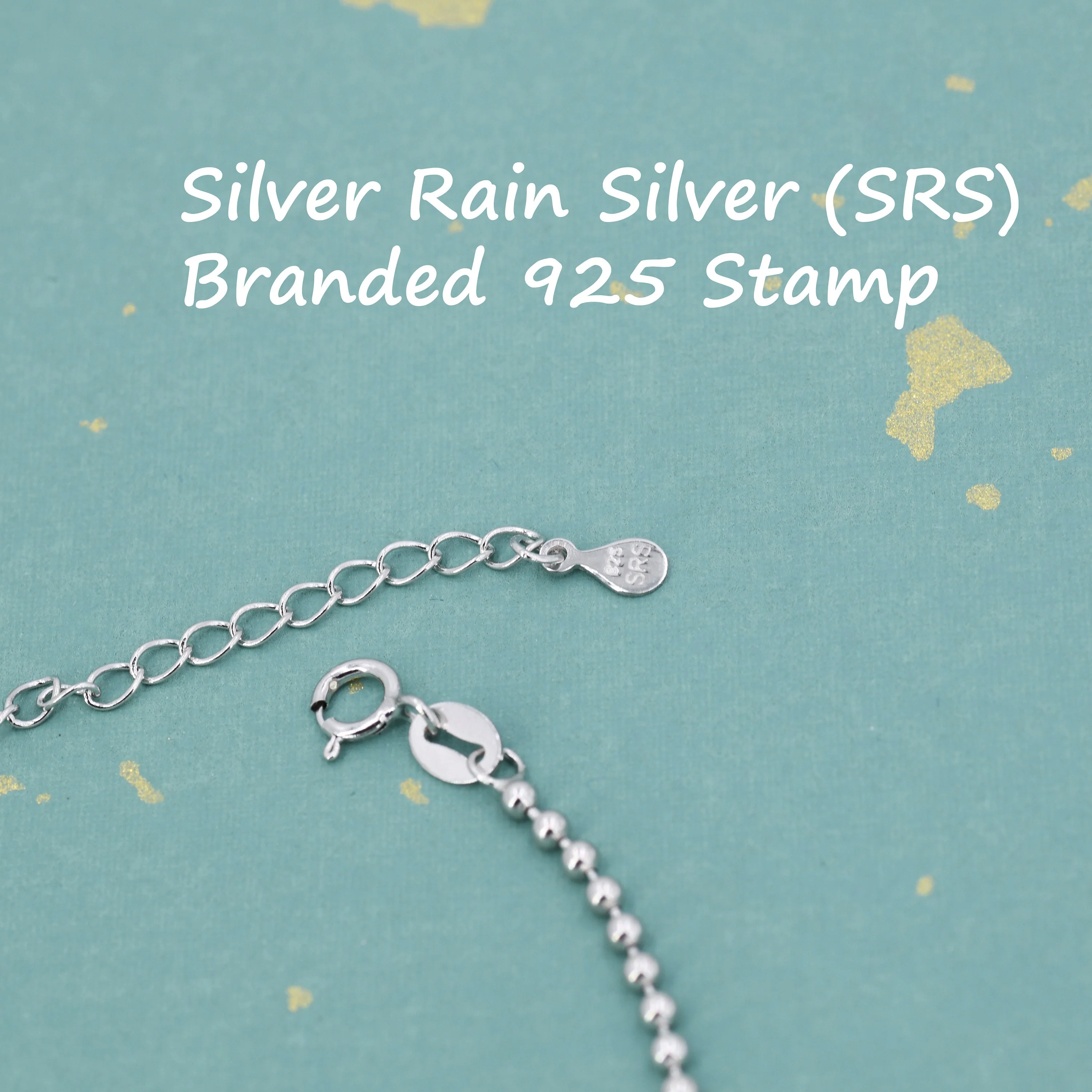 Sterling Silver Minimalist Skinny Ball Chain Delicate Bracelet and Anklet with Adjustable Chain, Silver or Gold - Image 8