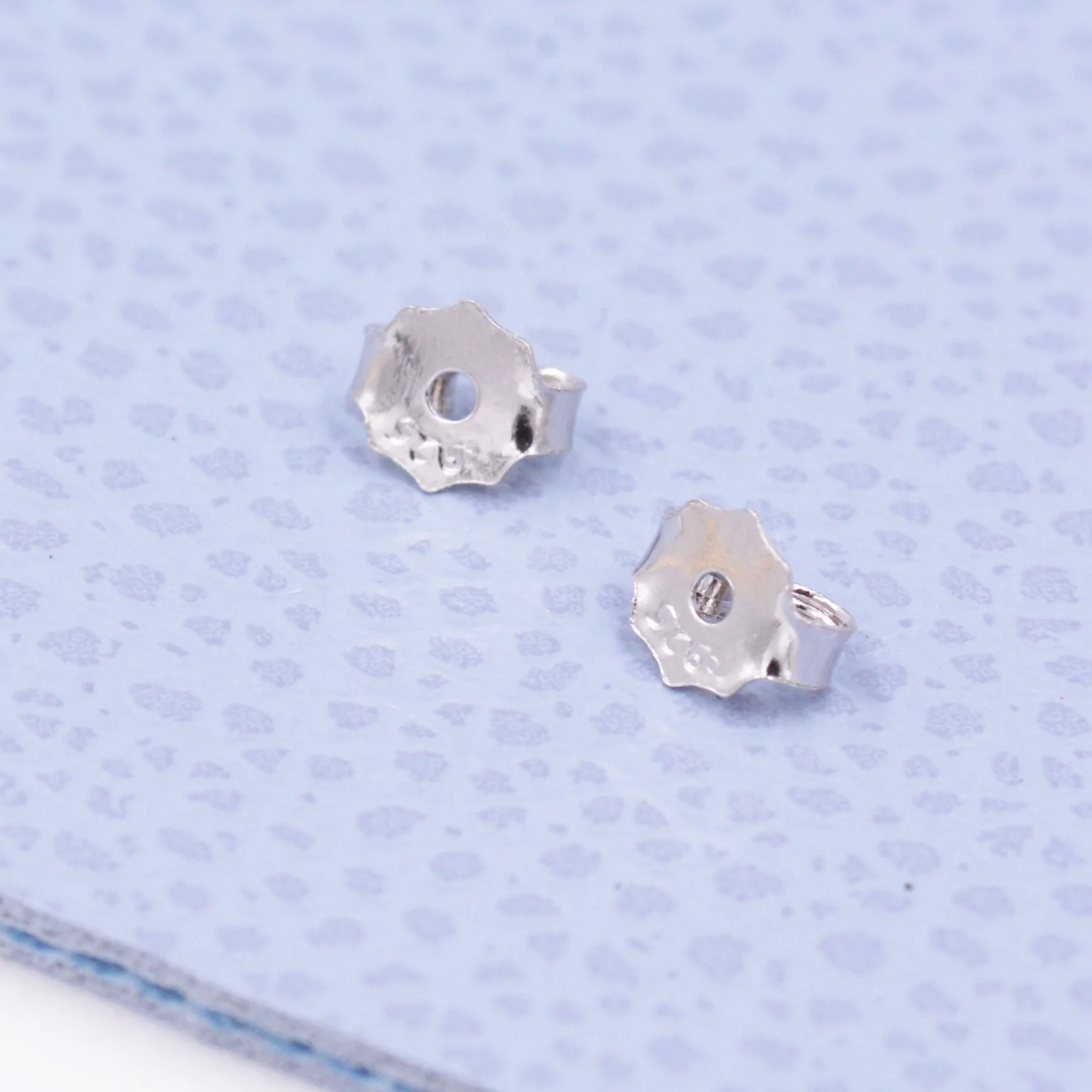 Sterling Silver Moonstone Stud Earrings, Gold or Silver, 4mm Simulated Moonstone Crystal Earrings, Minimalist - Image 8