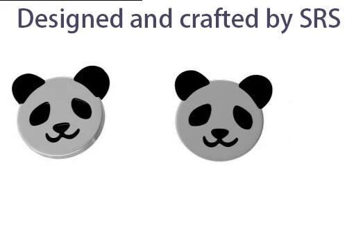 Sterling Silver Panda Bear Stud Earrings, Cute and Quirky Jewellery, Nature, Animal Earrings - Image 10