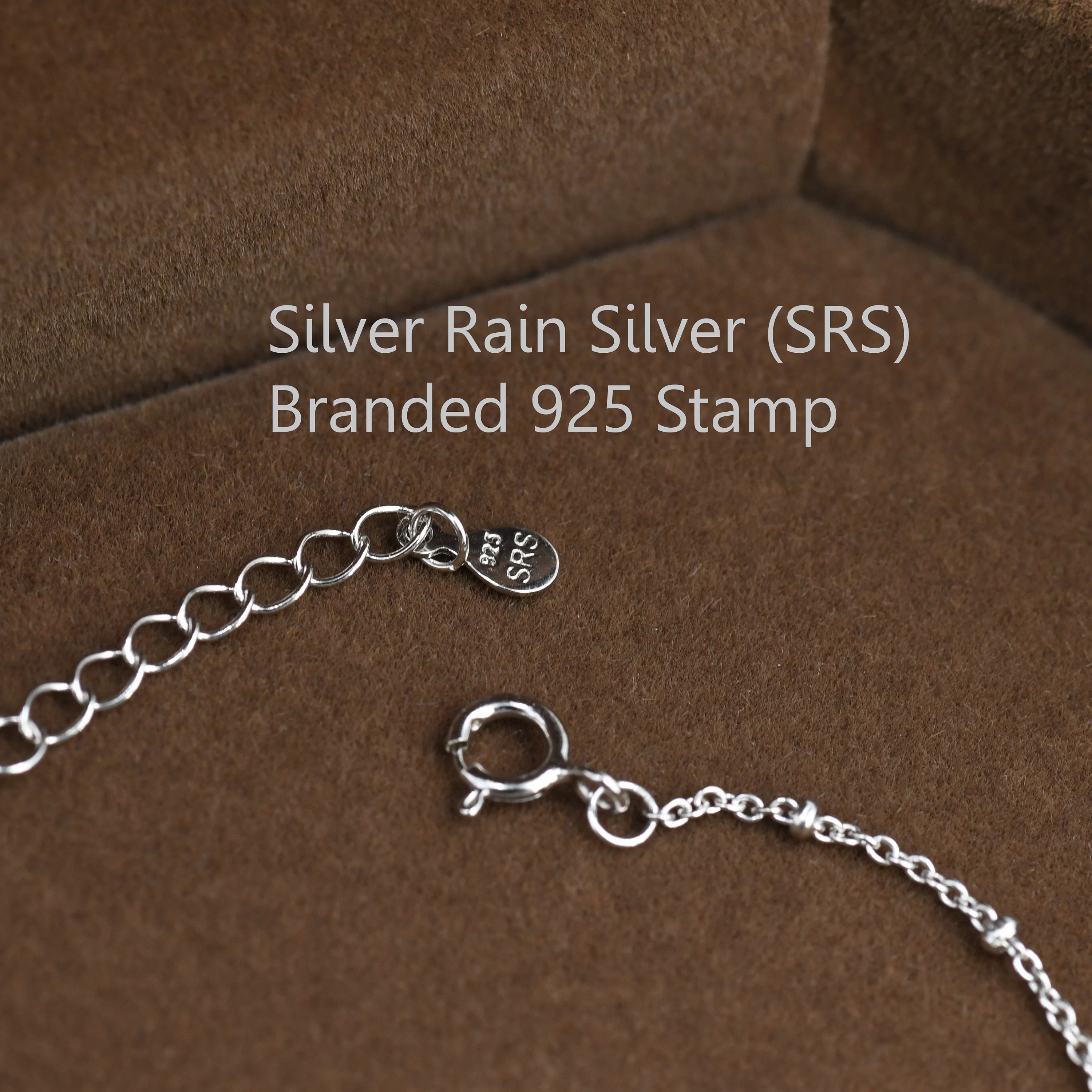 Skinny Satellite Chain Bracelet/Anklet in Sterling Silver in Sterling Silver, Silver or Gold, Single Layer Bracelet, Minimalist Bracelet - Image 9