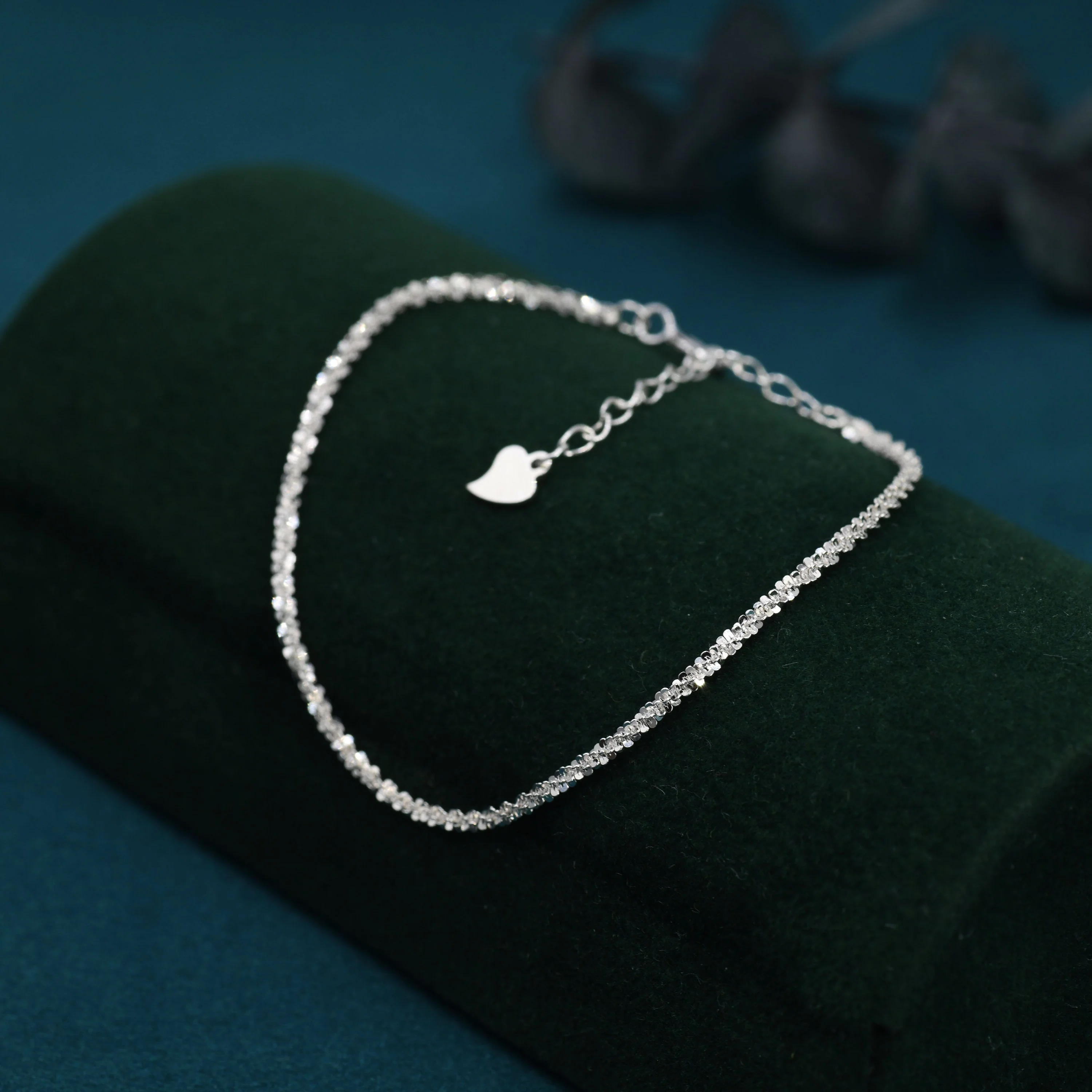 Sterling Silver Sparkle Chain Bracelet, Margarita Chain Bracelet, Sparkly Chain Bracelet, Sterling Silver Sparkling Chain - Image 4