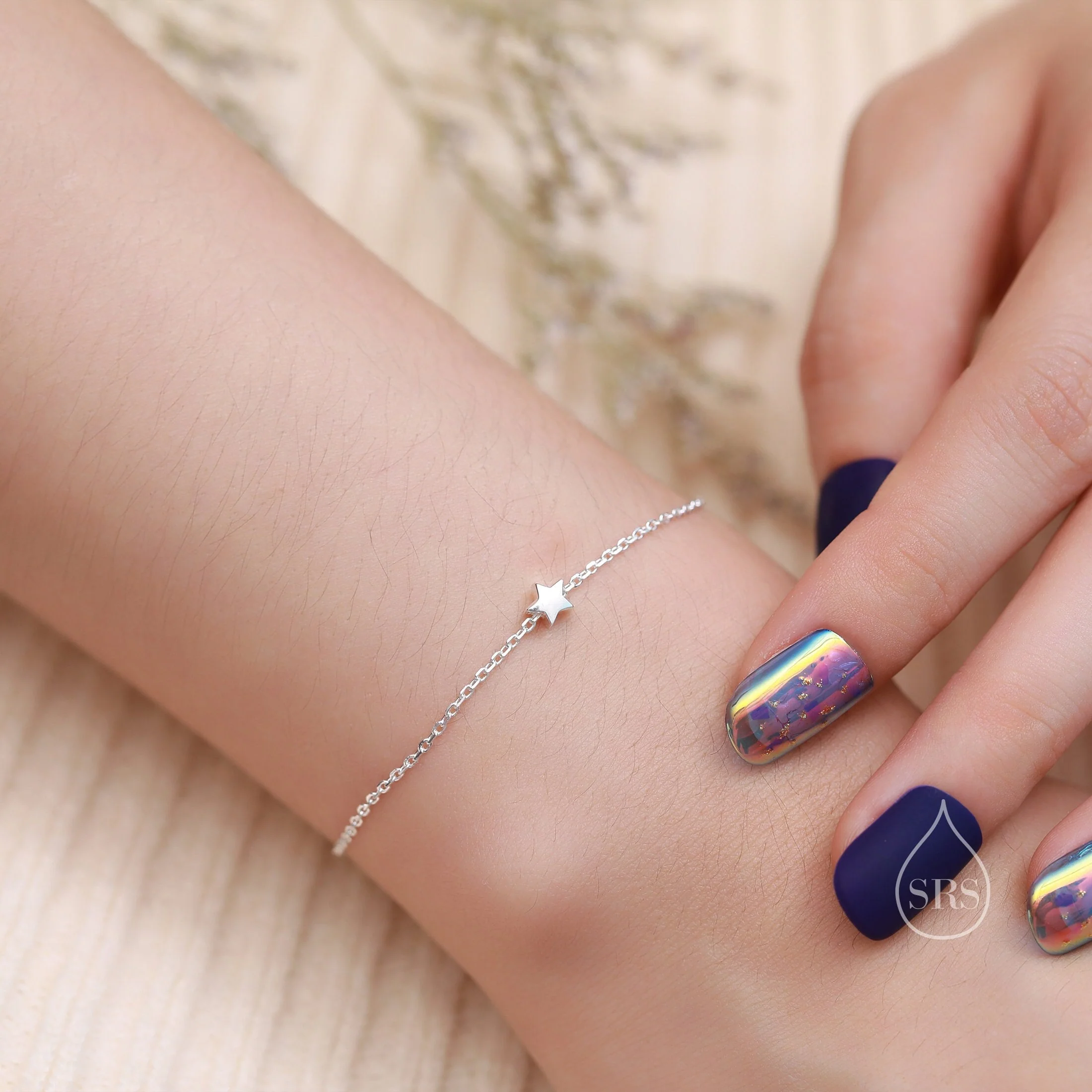 Sterling Silver Star Charm Bracelet, One Star, Two Stars or Three Stars, Silver or Gold or Rose Gold, Star Charm Bracelet, Celestial