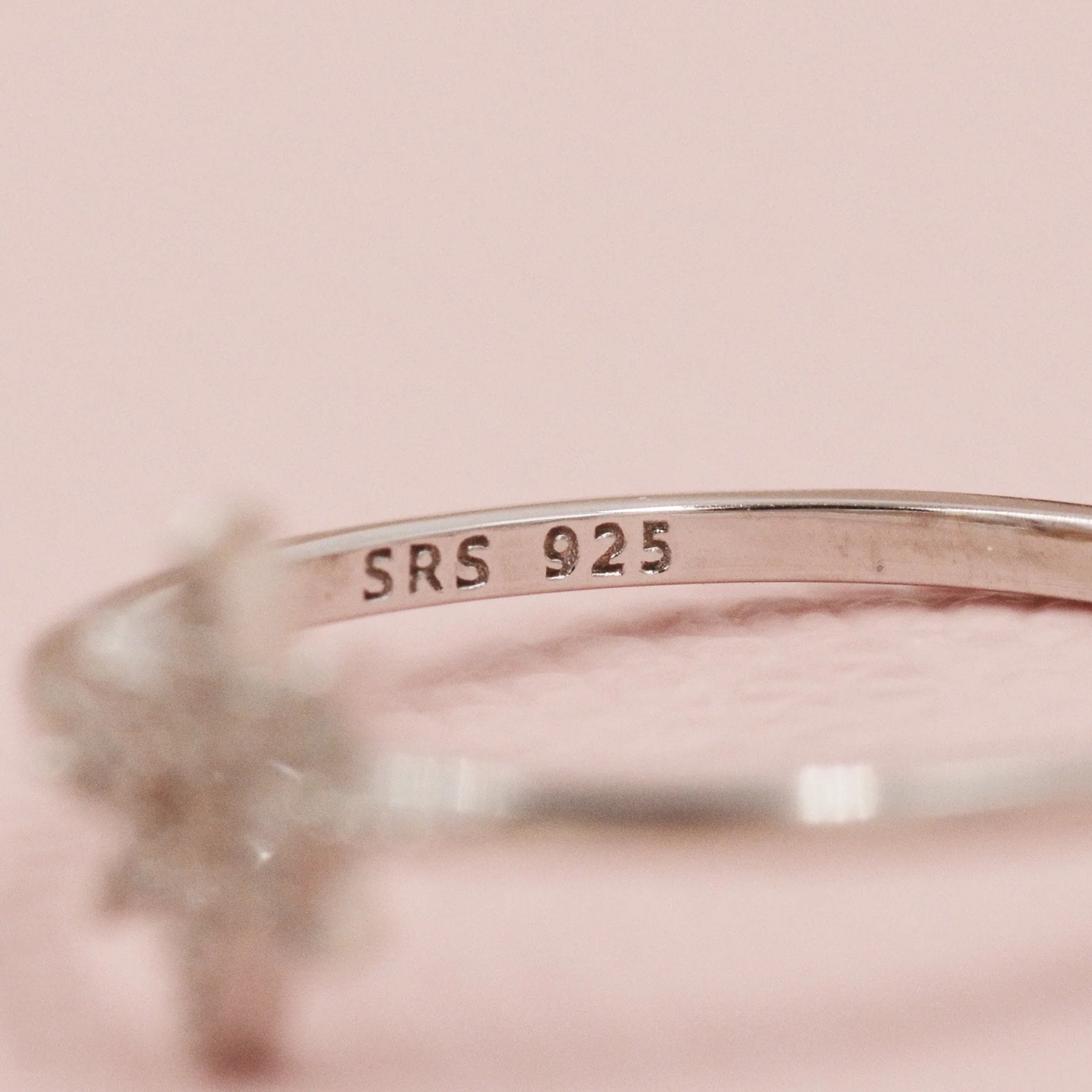 Sterling Silver Starburst Ring - Dainty Star Ring - Stacking Ring - Image 7