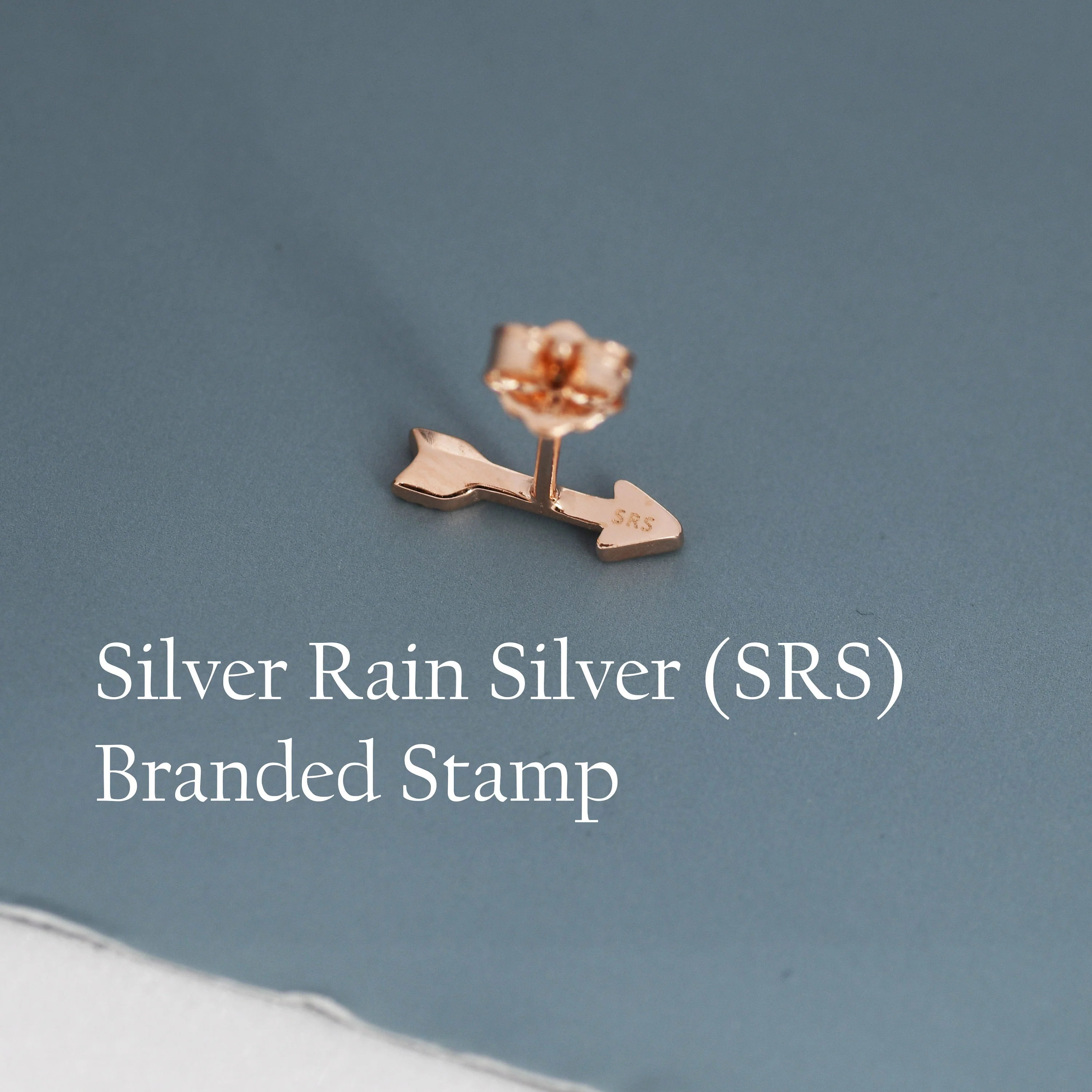 Sterling Silver Tiny Little Arrow Stud Earrings, Silver or Gold or Rose Gold, Dainty, Cute, Quirky and Fun Jewellery - Image 7