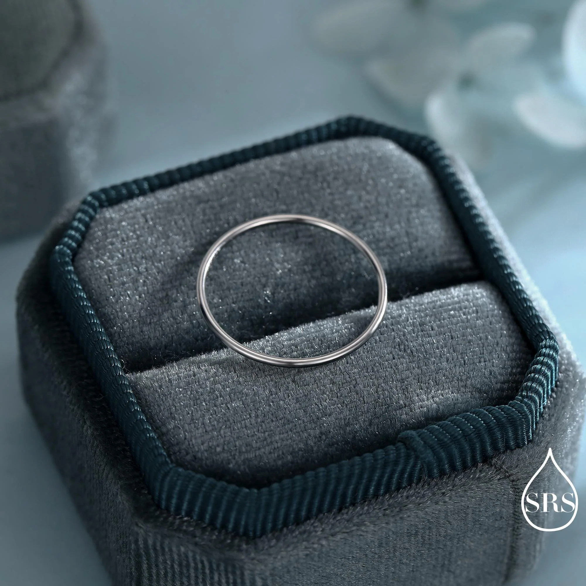 Super Skinny Midi Ring in Sterling Silver, Minimalist Jewellery, Midi Ring, Stacking Ring, Ring Stacker, Stackable Ring US Size 2 - 8 - Image 6
