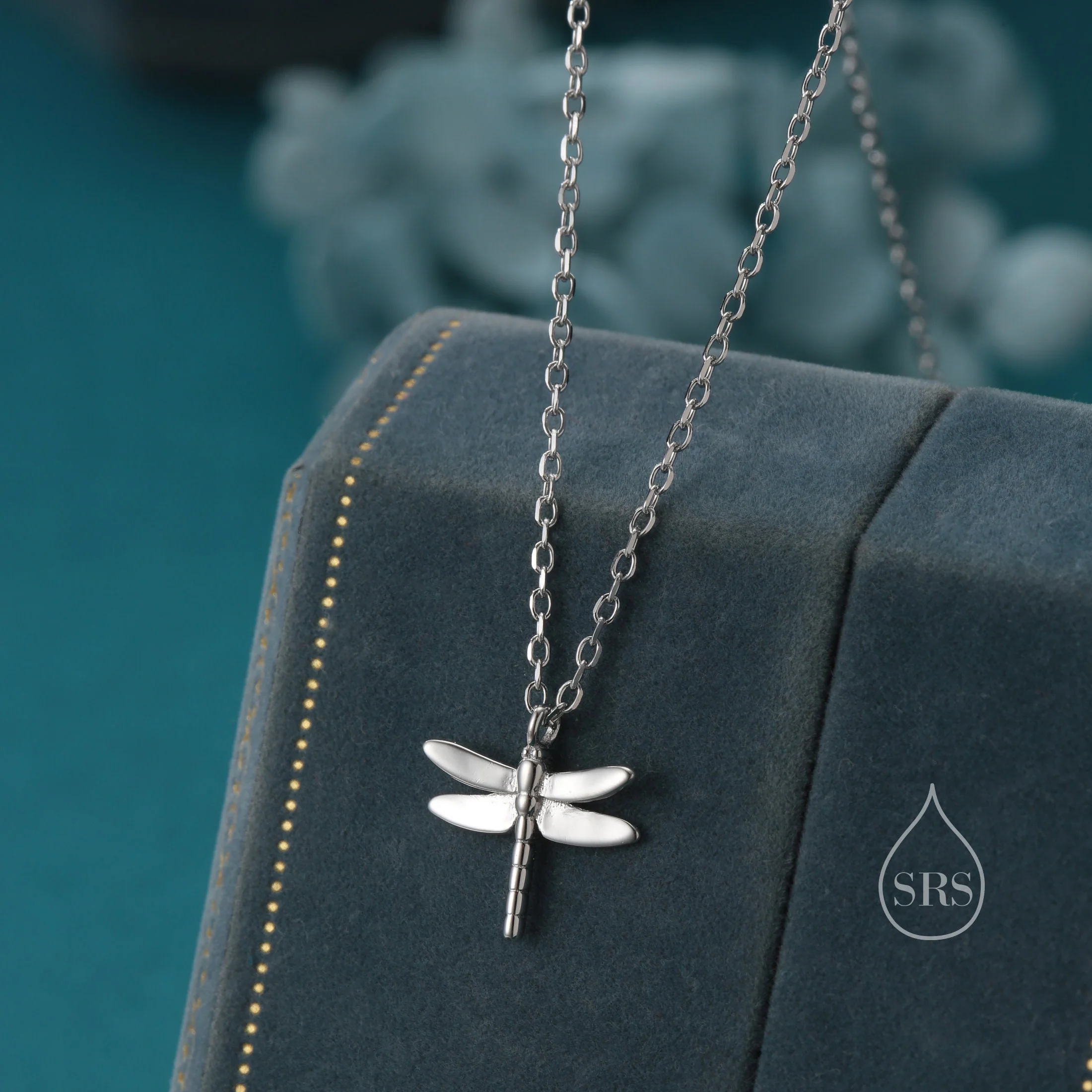 Tiny Dragonfly Pendant Necklace in Sterling Silver, Dragonfly Necklace, Silver or Gold or Rose Gold - Cute Quirky and Fun - Image 3