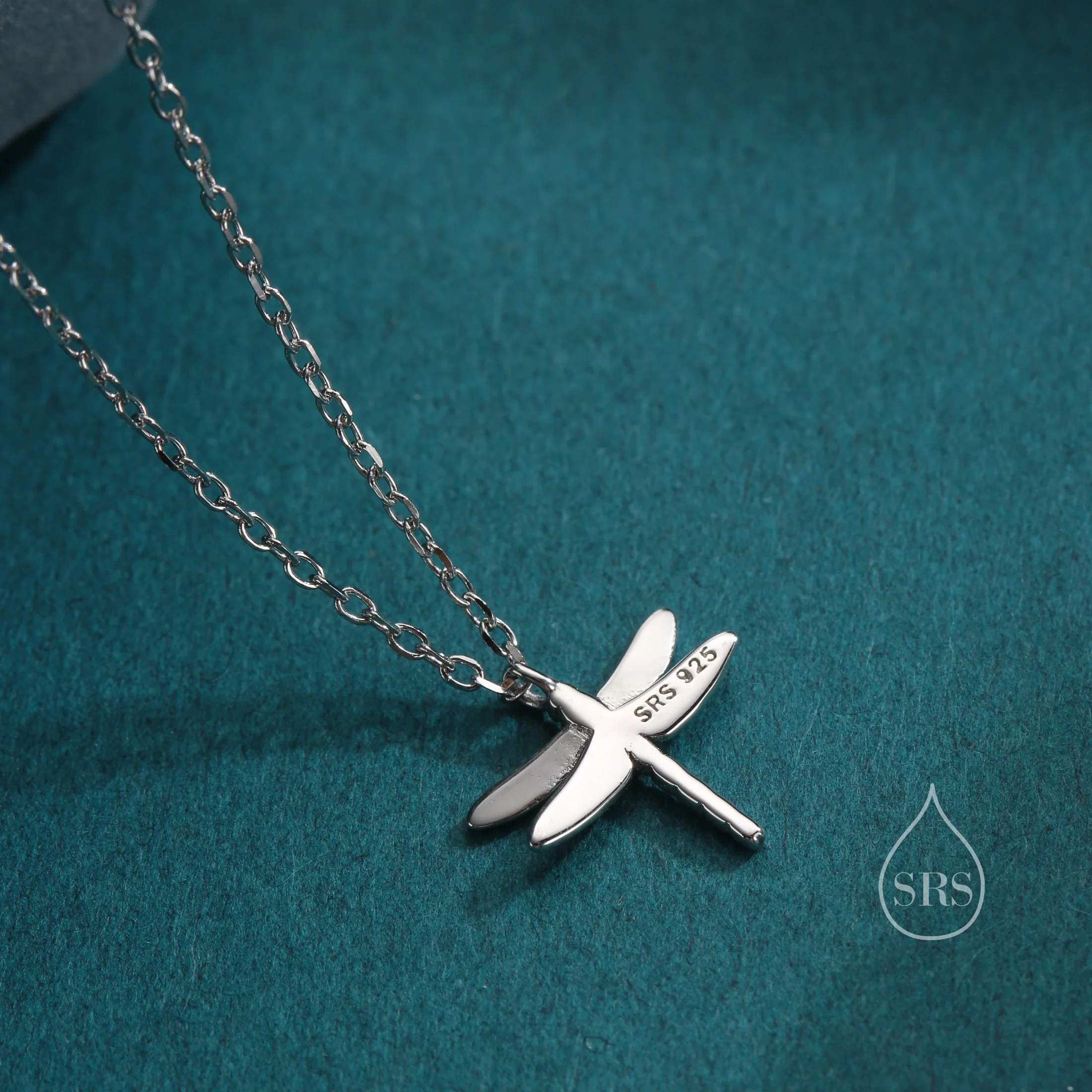 Tiny Dragonfly Pendant Necklace in Sterling Silver, Dragonfly Necklace, Silver or Gold or Rose Gold - Cute Quirky and Fun - Image 7