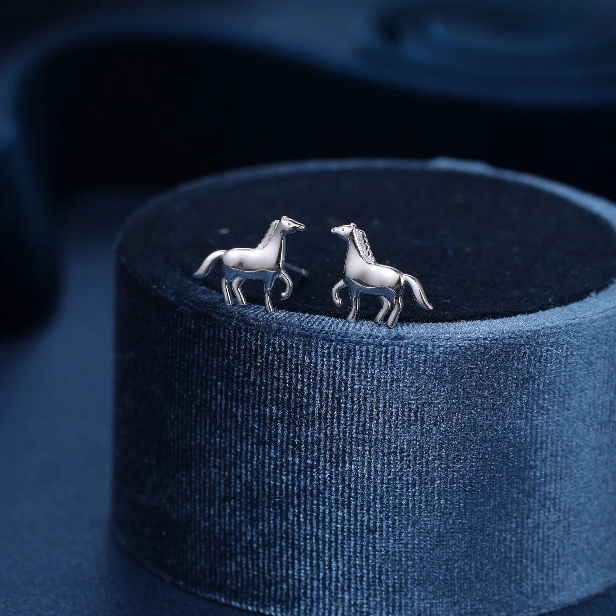 Tiny Galloping Horse Earrings in Sterling Silver, Silver, Horse Lover Earrings, Horse Gift, Horse Jewellery - Image 4
