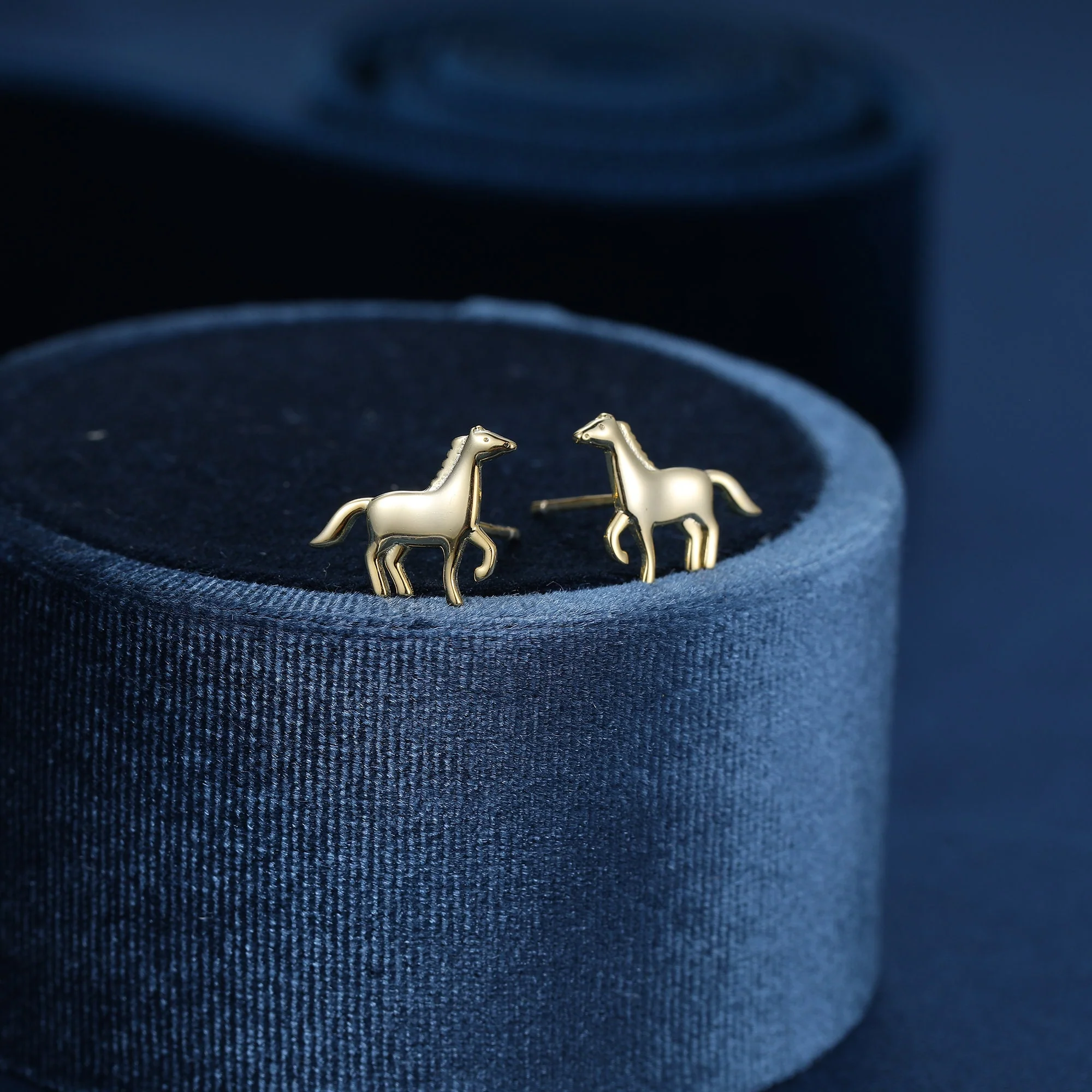 Tiny Galloping Horse Earrings in Sterling Silver, Silver, Horse Lover Earrings, Horse Gift, Horse Jewellery - Image 6
