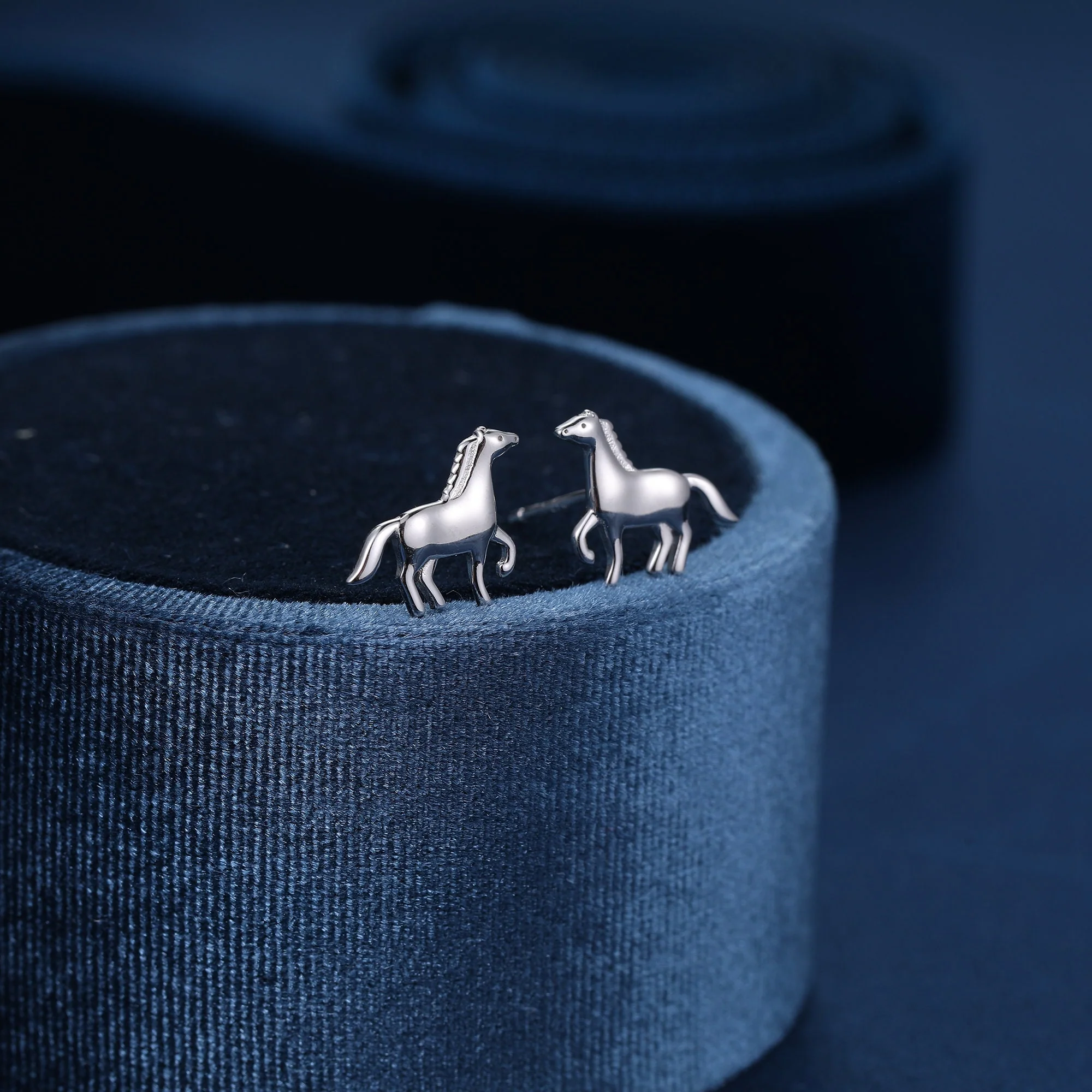 Tiny Galloping Horse Earrings in Sterling Silver, Silver, Horse Lover Earrings, Horse Gift, Horse Jewellery - Image 7