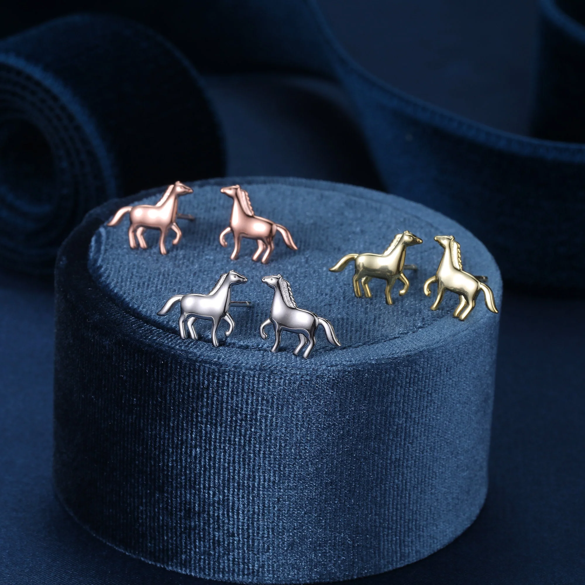 Tiny Galloping Horse Earrings in Sterling Silver, Silver, Horse Lover Earrings, Horse Gift, Horse Jewellery - Image 8