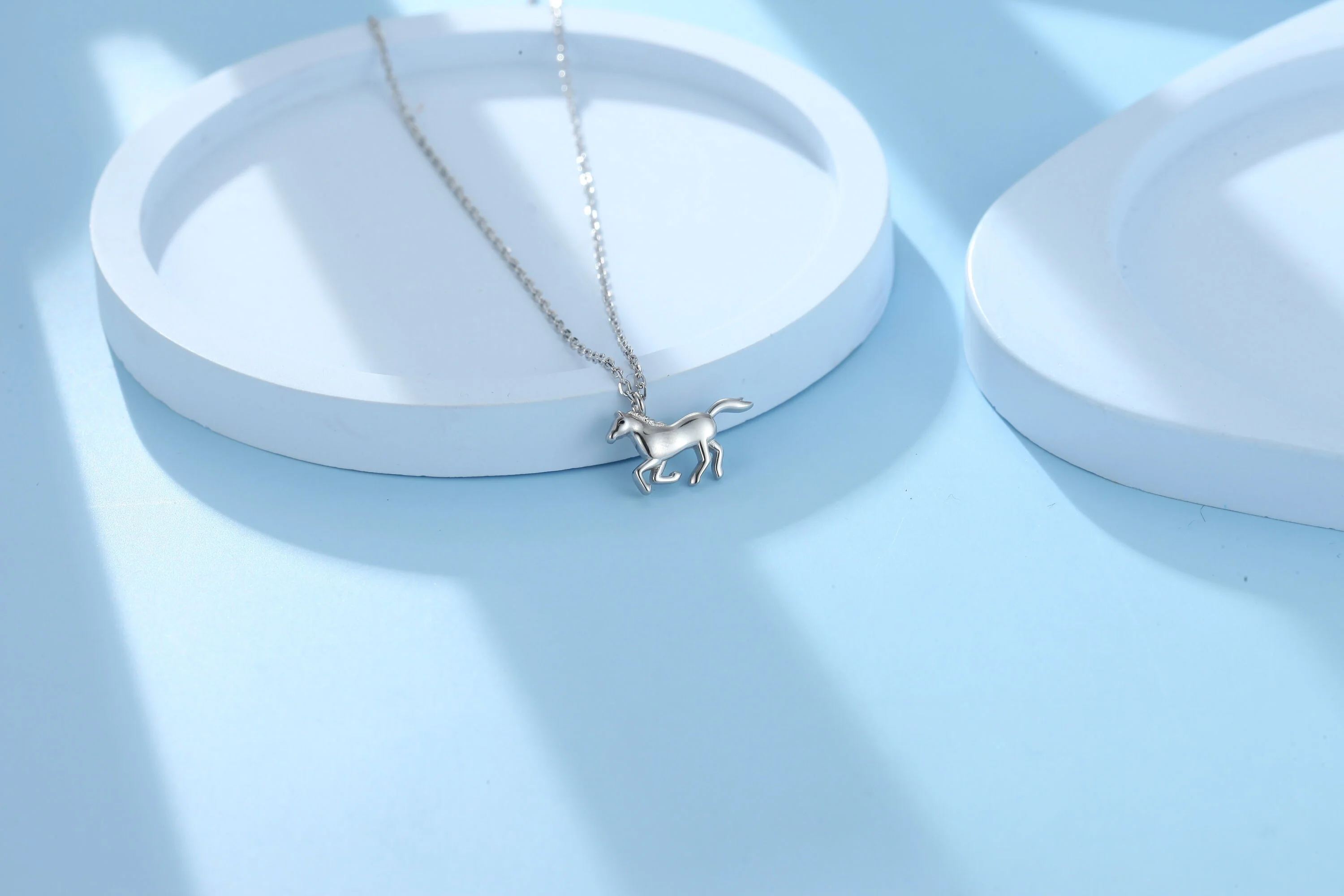 Tiny Horse Necklace in Sterling Silver, Adjustable 16'' - 18''; - Cute Quirky and Fun Jewellery, Horse Pendant Necklace - Image 8