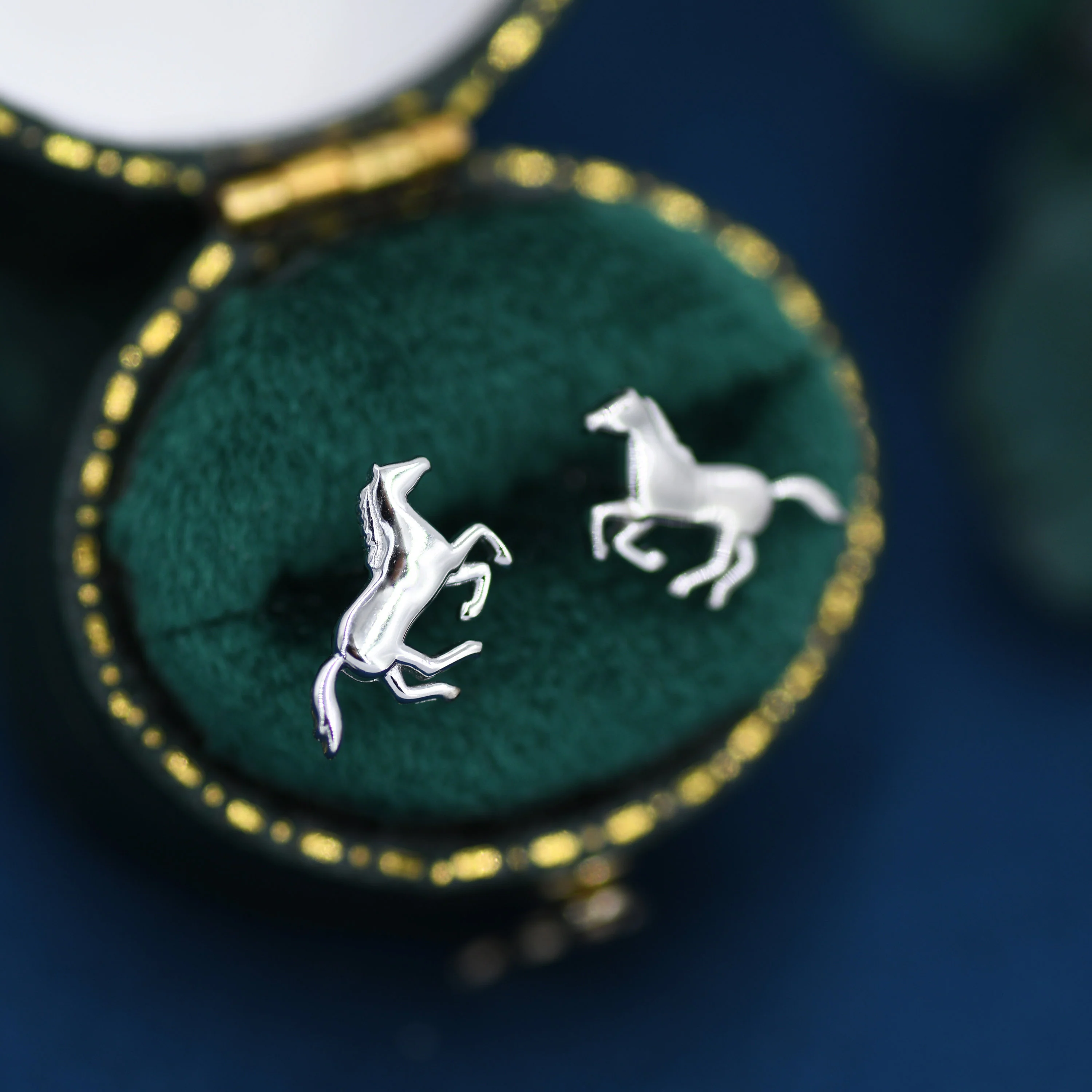 Tiny Little Running Horse Earrings in Sterling Silver, Silver or Gold or Rose Gold, Horse Lover Earrings, Horse Gift, Horse Jewellery - Image 8