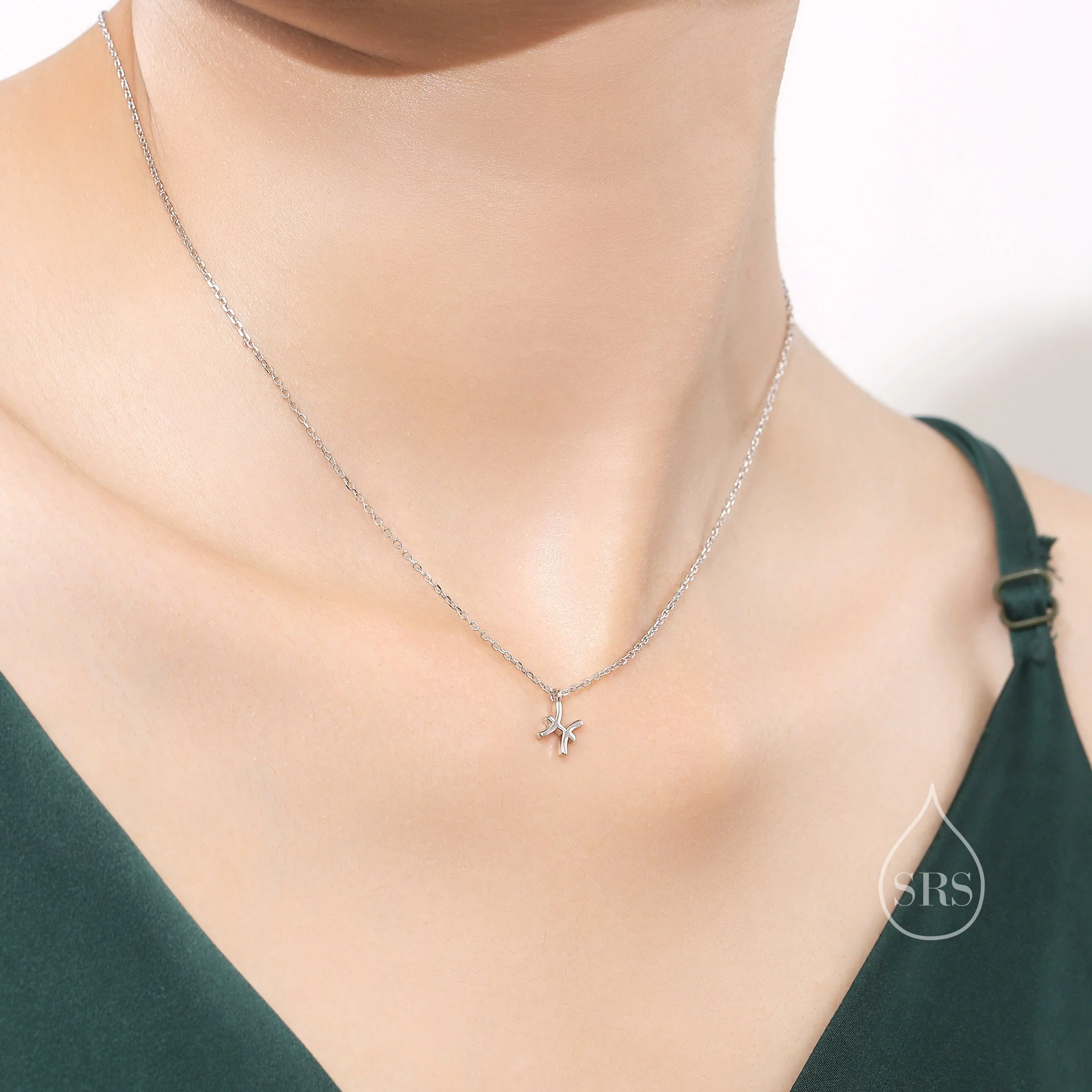 Tiny Zodiac Pendant Necklace in Sterling Silver, Silver or Gold or Rose Gold, Horoscope Necklace - Image 5